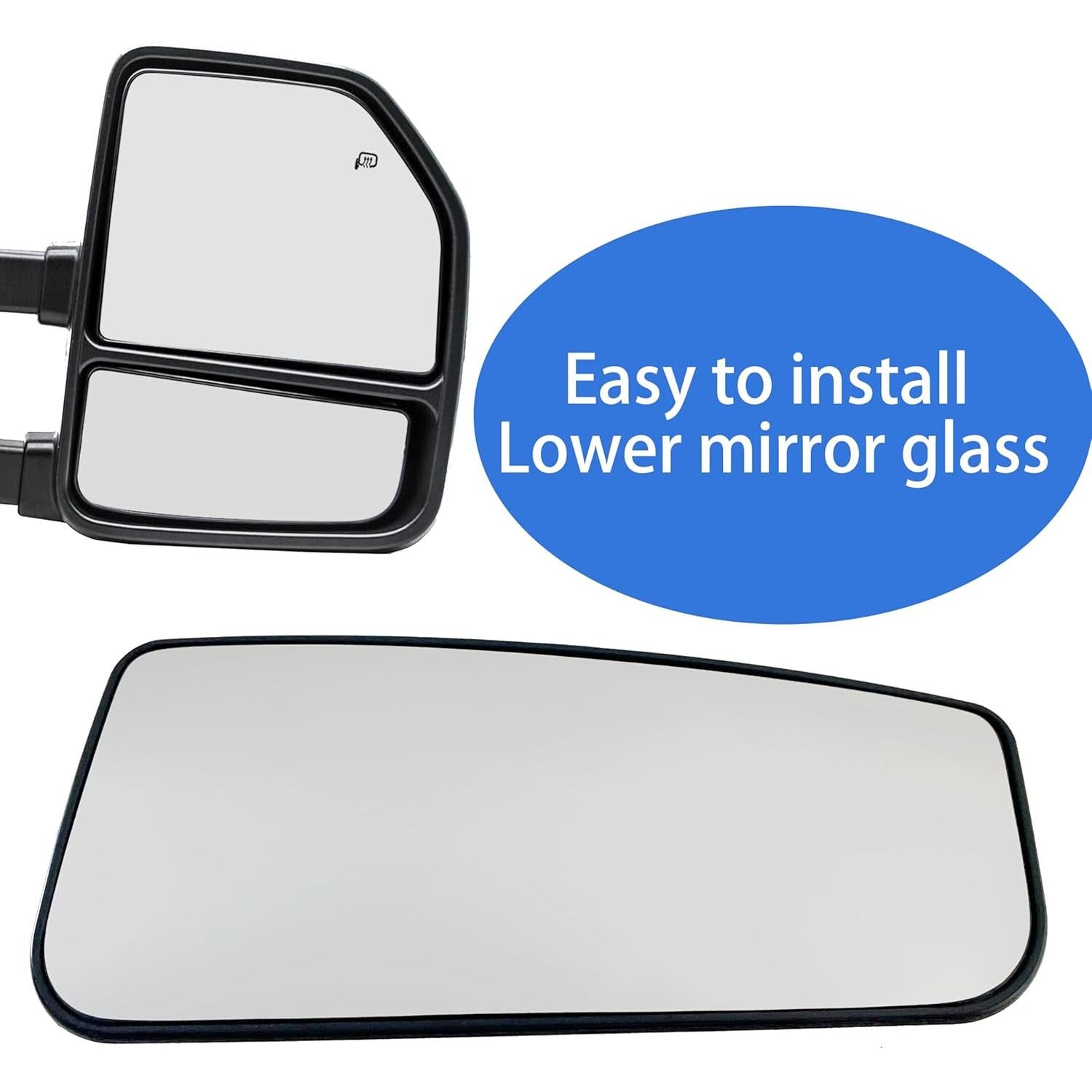 Espejo calefaccionado lado derecho Ford F150 F250 F350 2015-2022