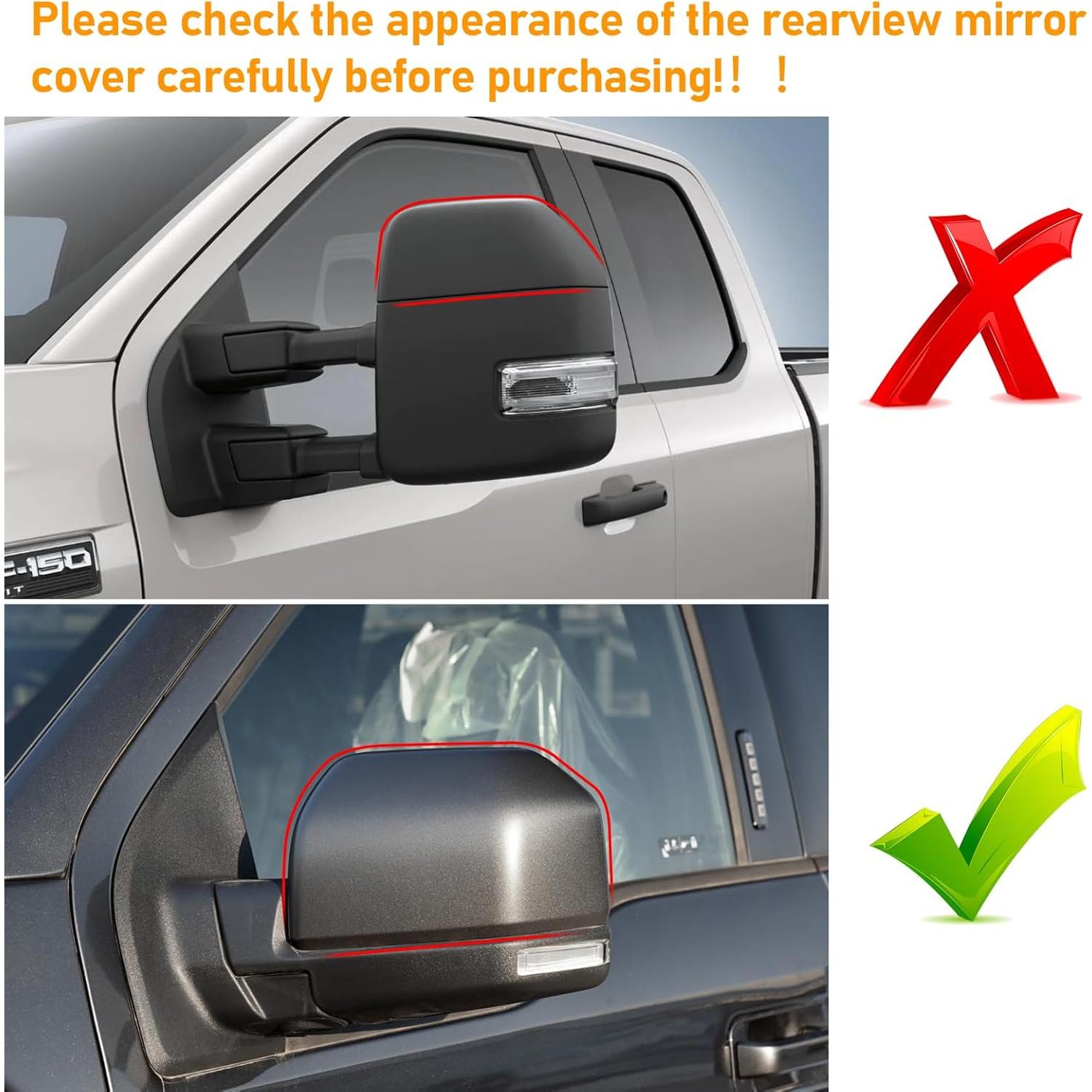 Cubierta Espejo Lateral Izquierdo Moonlinks Ford F150 2015-2020