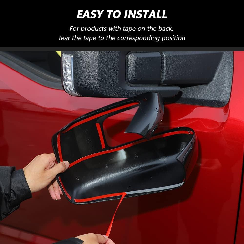 Cubiertas de Espejo Lateral Linskip para Ford F150 2021+ Negro