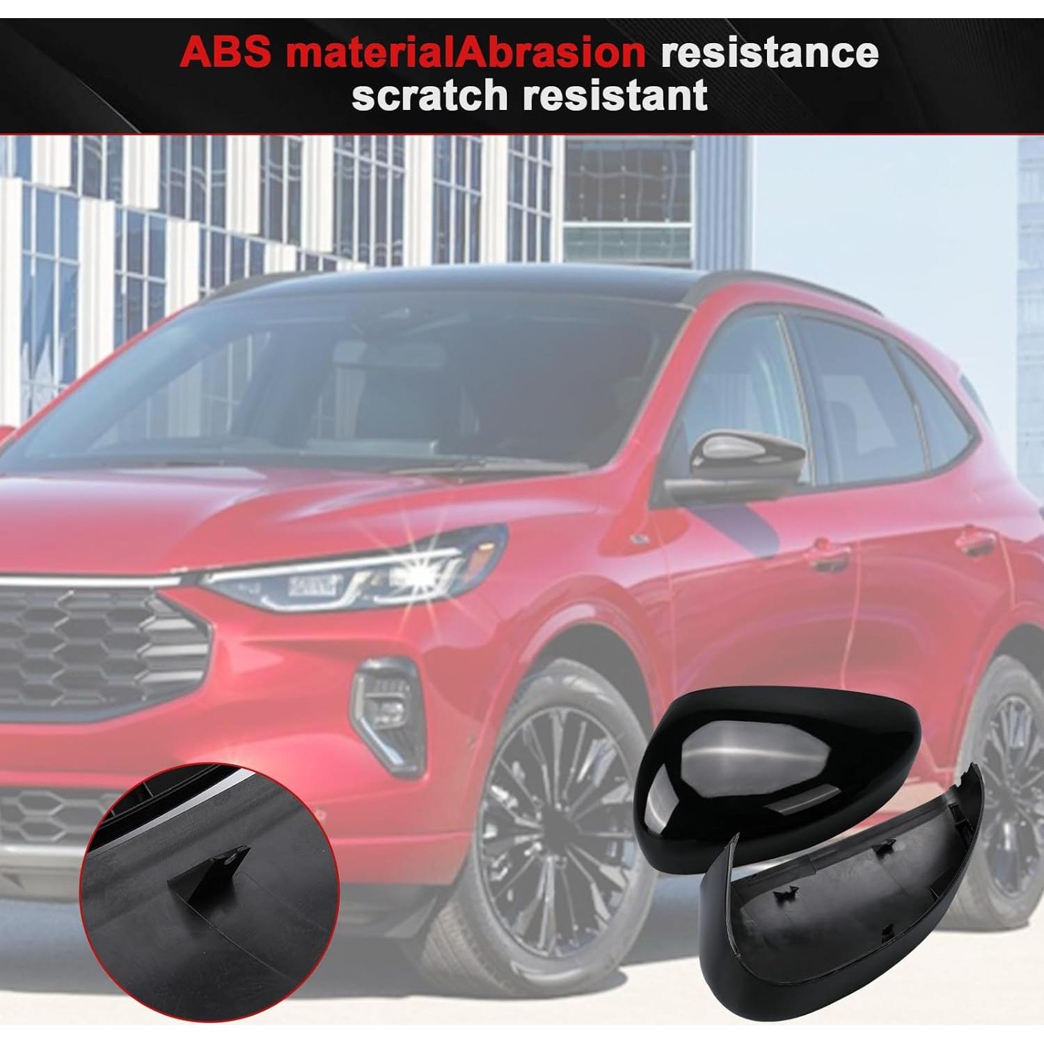 Cubiertas de Espejo Retrovisor Sportuli Negro Brillante para Ford Escape 2020-2025