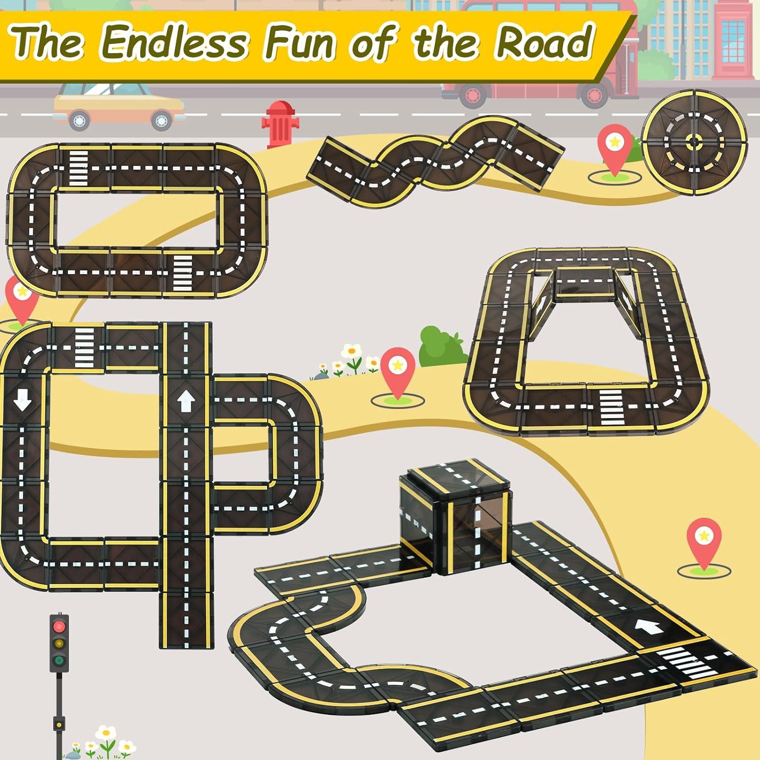 Juego de Piezas Magnéticas de Carretera BENOKER 0.72kg