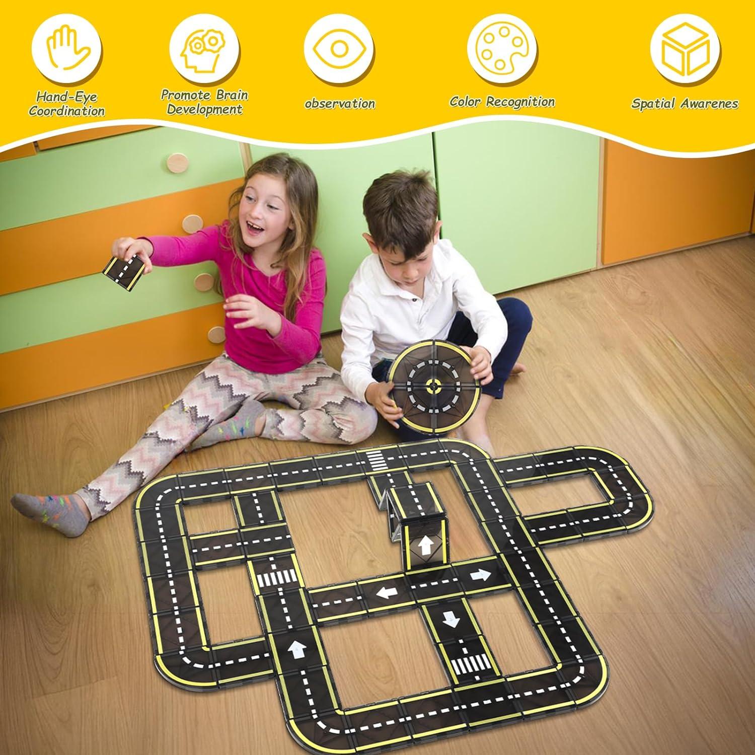 Juego de Piezas Magnéticas de Carretera BENOKER 0.72kg