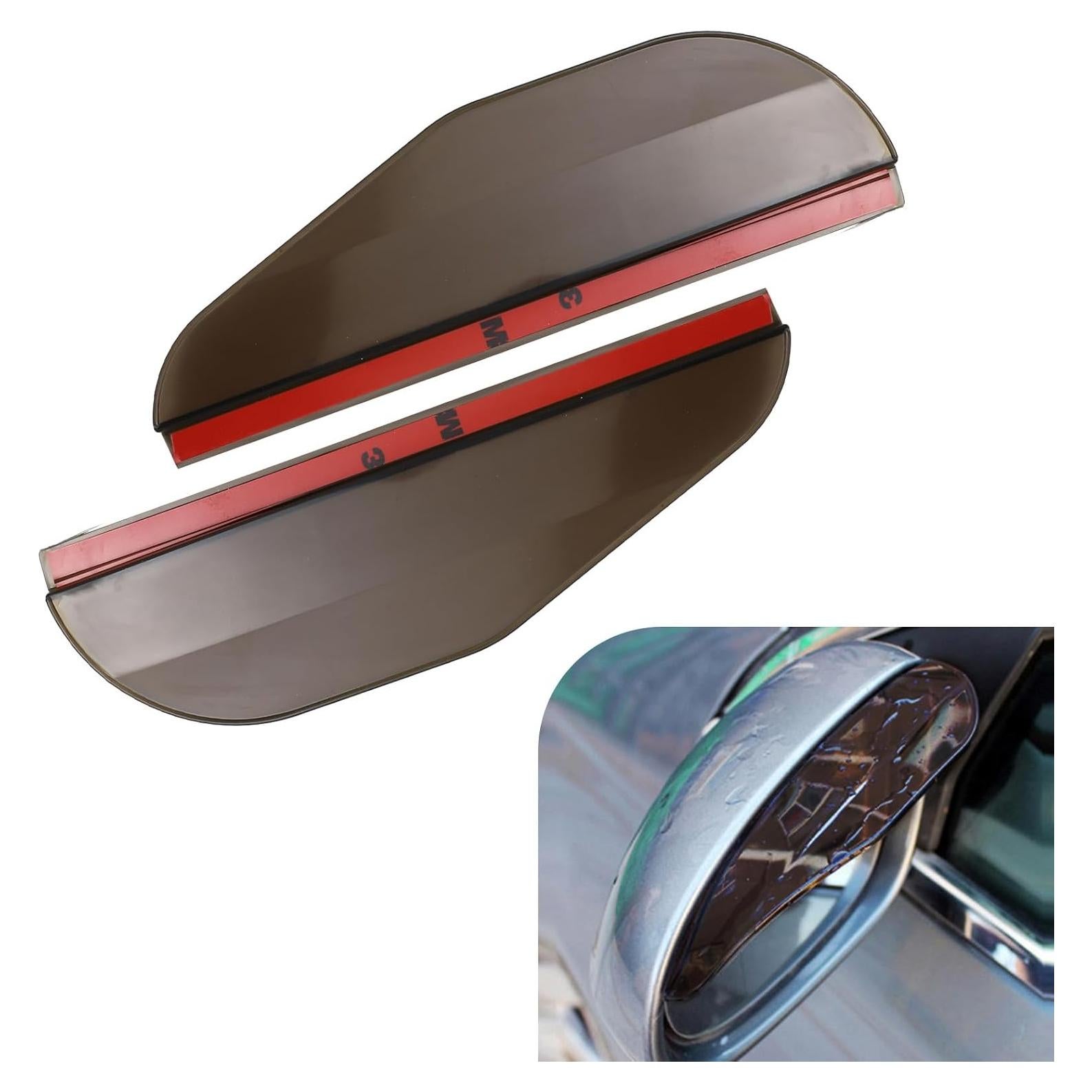 Visera de Lluvia Hovom para Espejo de Coche 2PCS Negro
