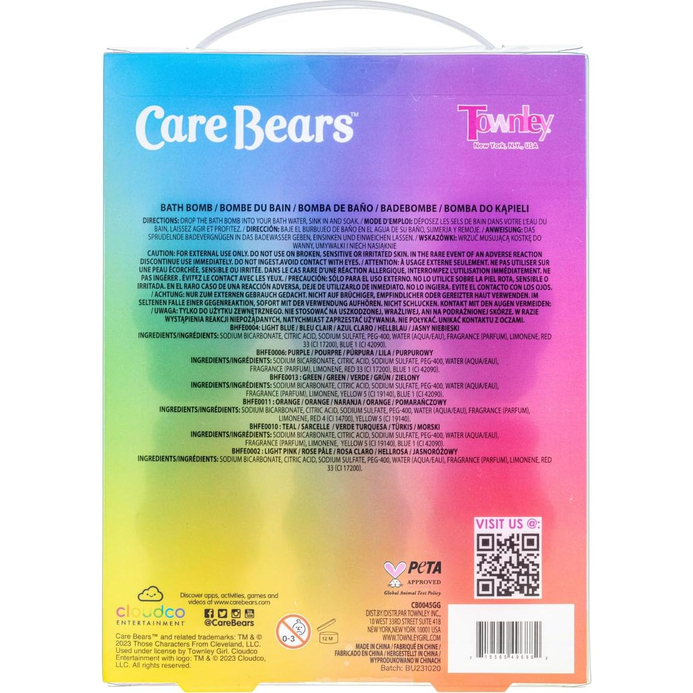 Set de 6 Bombas de Baño Aromatizadas Care Bears - 40g