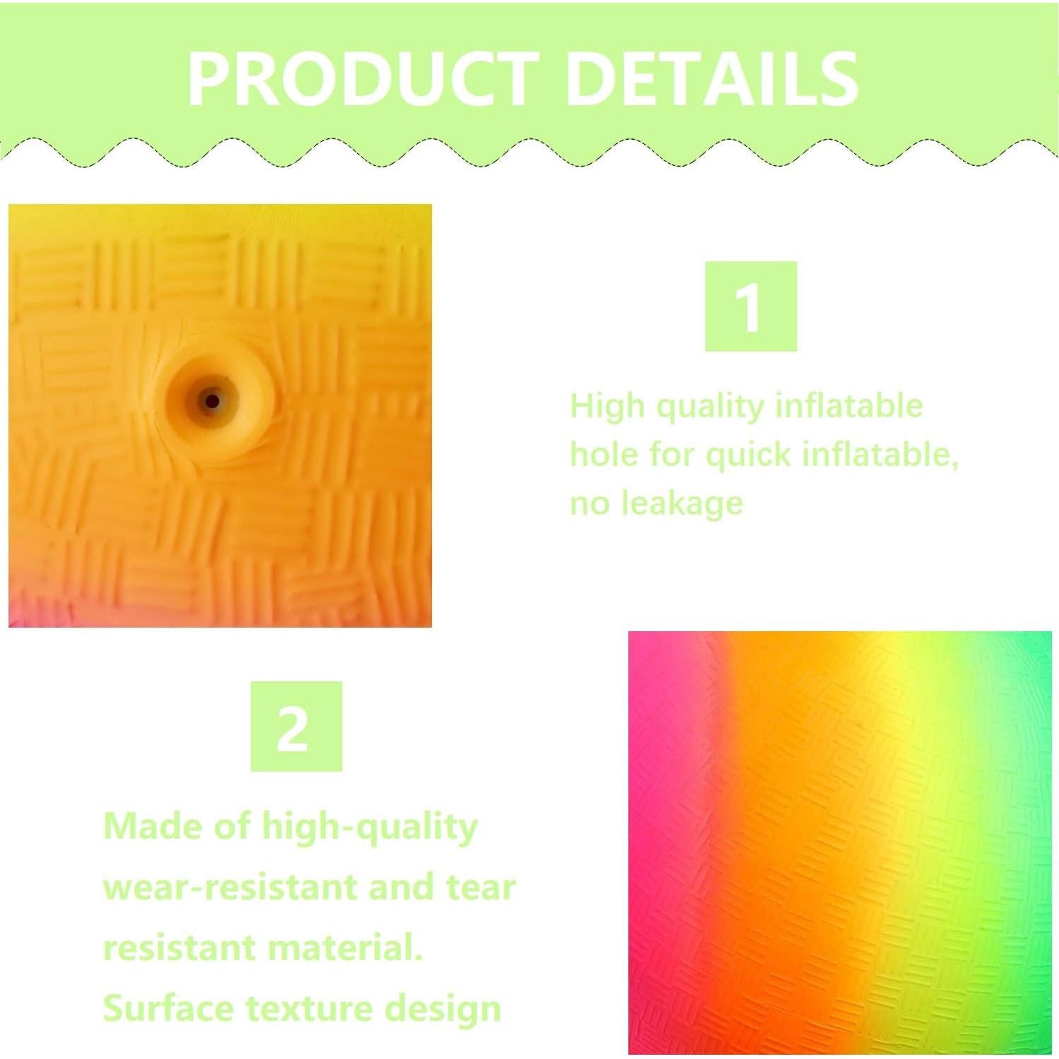 Pelota de Patio YNHFIFI 21.5 cm Amarillo y Azul para Niños