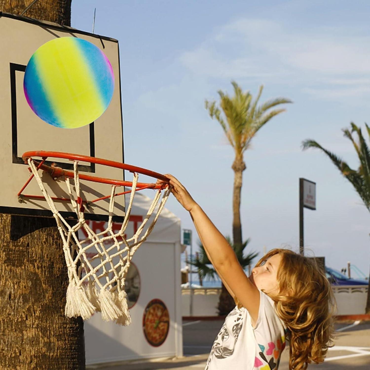 Pelota de Patio YNHFIFI 21.5 cm Amarillo y Azul para Niños