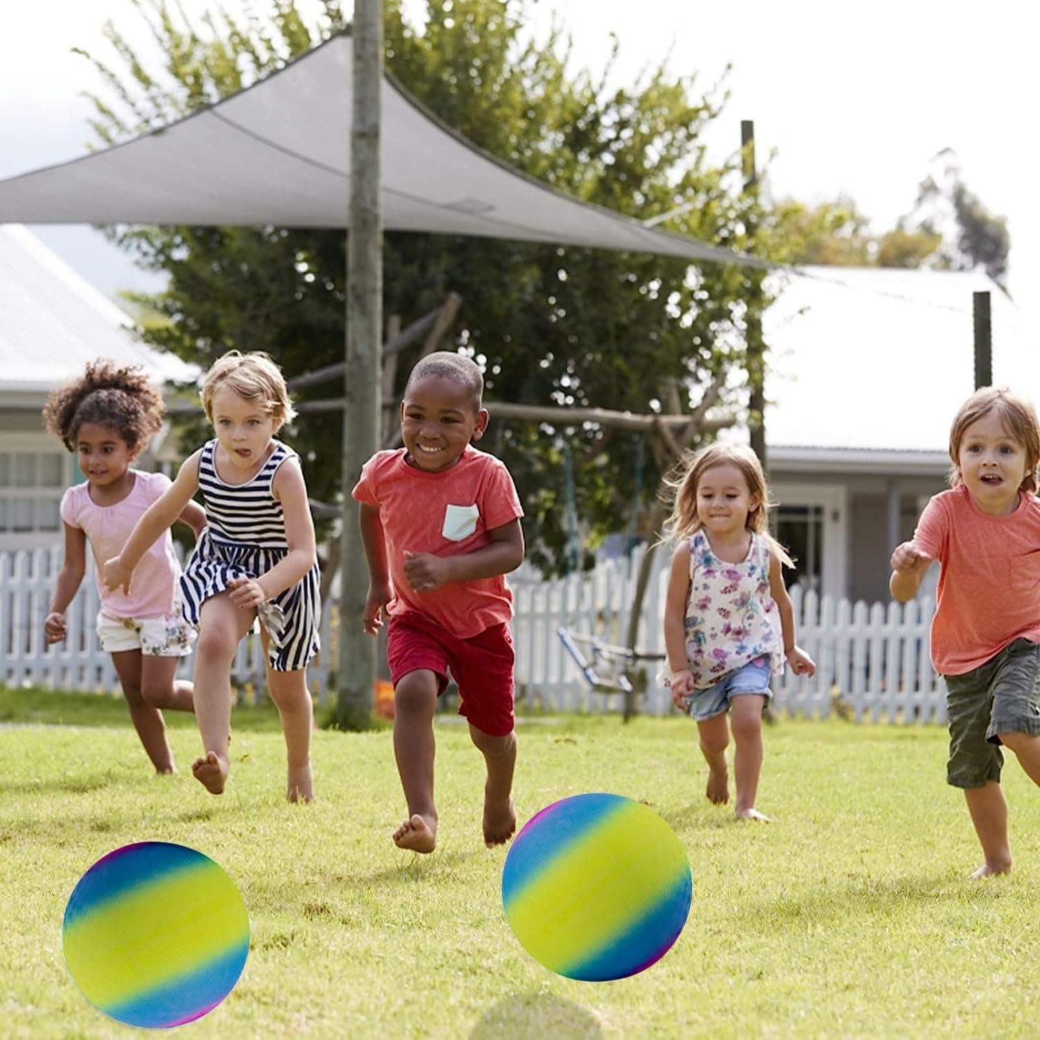 Pelota de Patio YNHFIFI 21.5 cm Amarillo y Azul para Niños