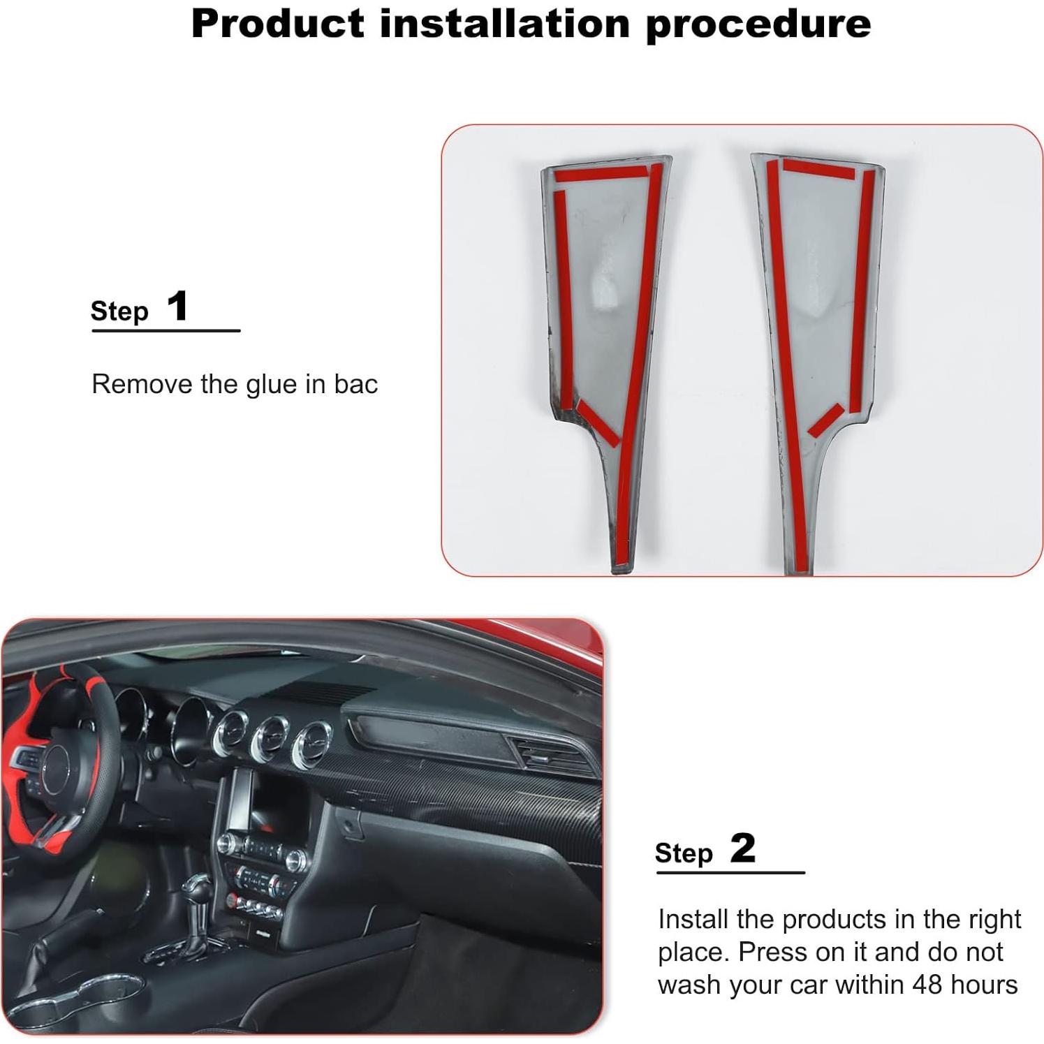 Kit Cubierta Panel Consola Central RT-TCZ Ford Mustang 2015-2022
