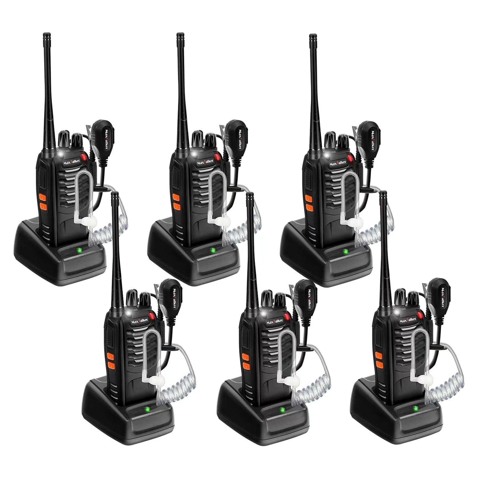 Walkie Talkies MaxTalker MT-8S Recargables 6 Unidades