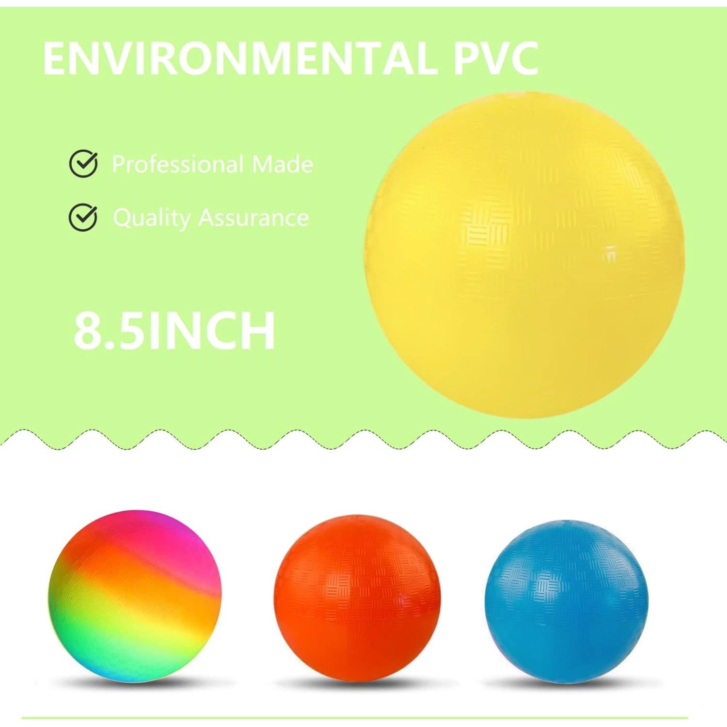 Pelota de Patio YNHFIFI 21.5 cm con Bomba de Mano Amarilla