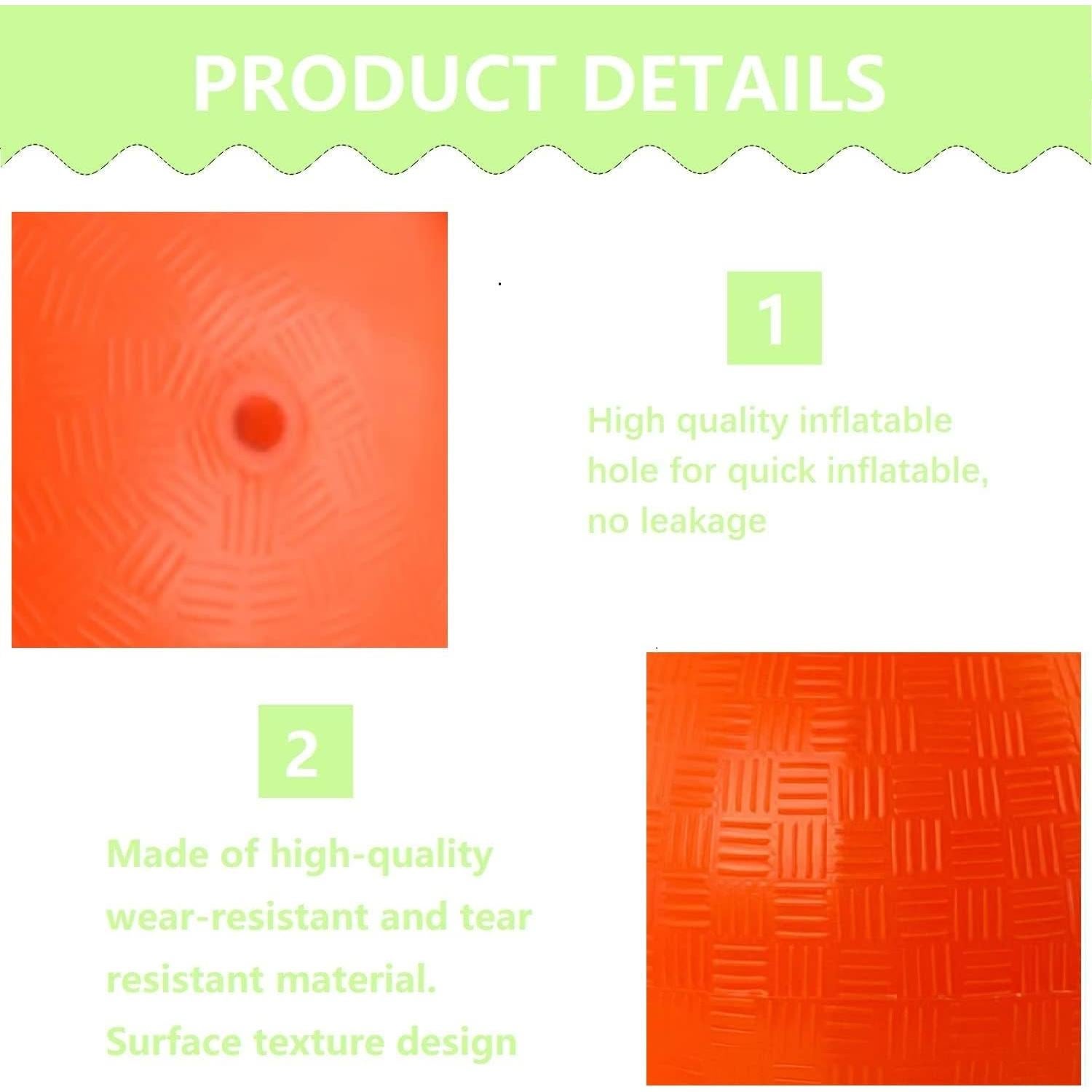 Pelota de Patio YNHFIFI 21.5 cm Naranja para Niños y Adultos