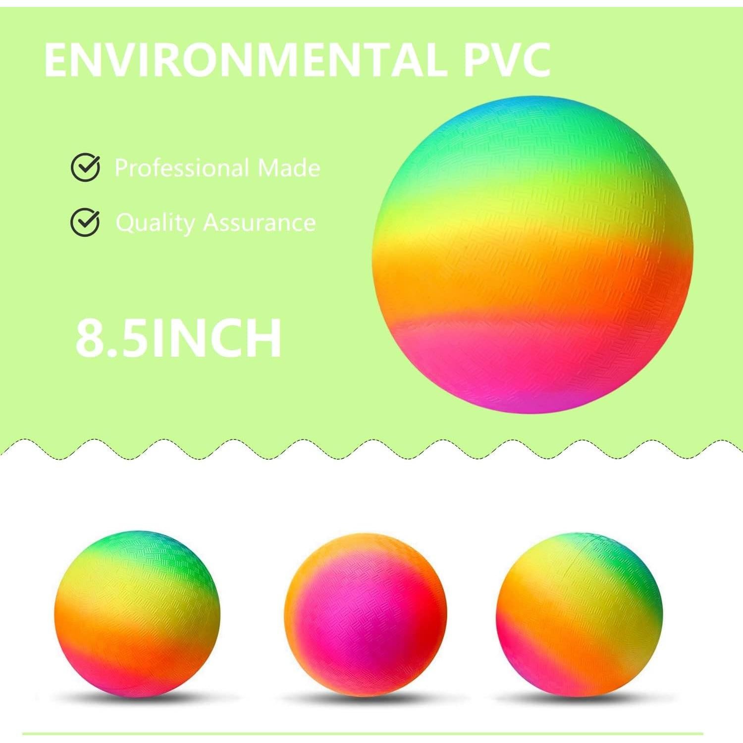 Pelota de Patio YNHFIFI 21.5 cm Arcoíris con Bomba