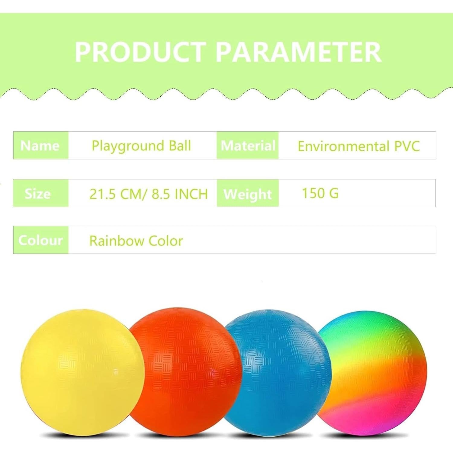 Pelota de Patio YNHFIFI 21.5 cm Arcoíris con Bomba