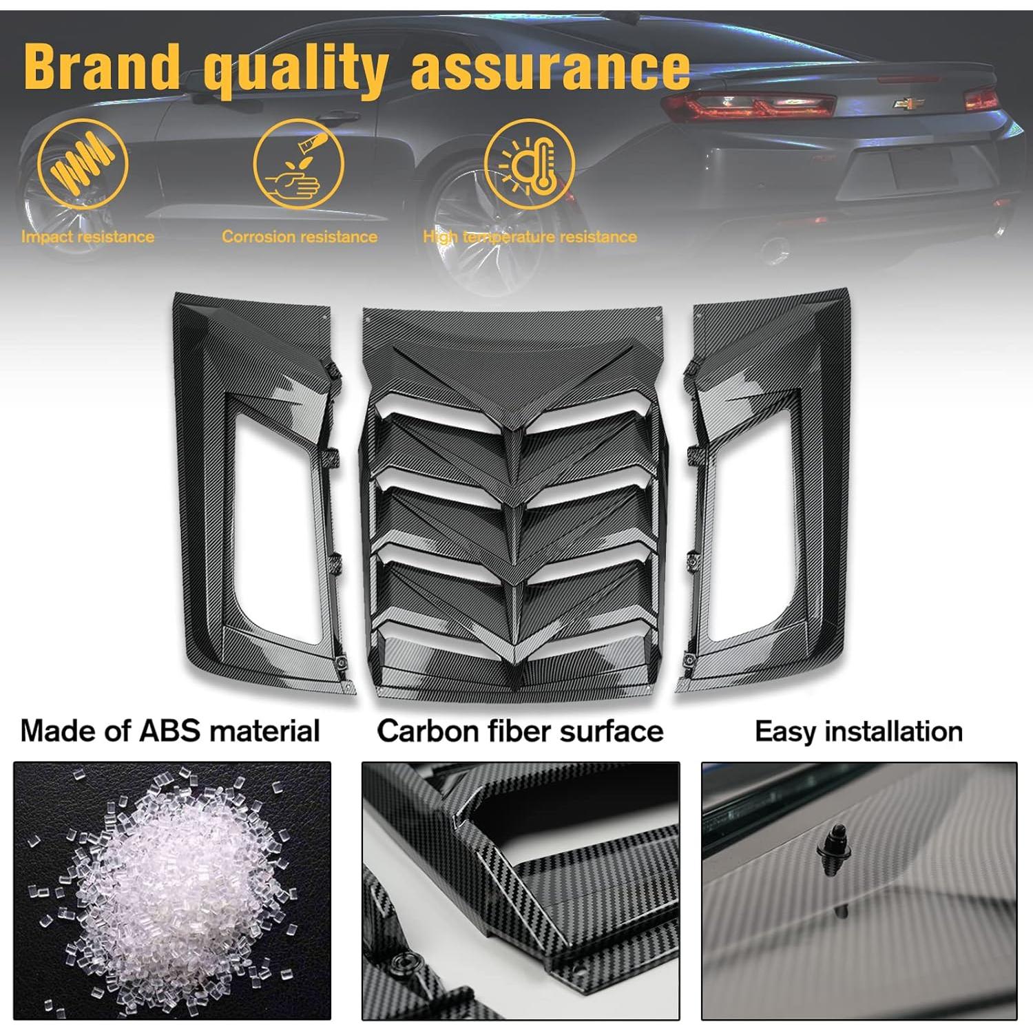 Persianas de Ventana Trasera LitMiRaCle para Chevy Camaro 2016-2022