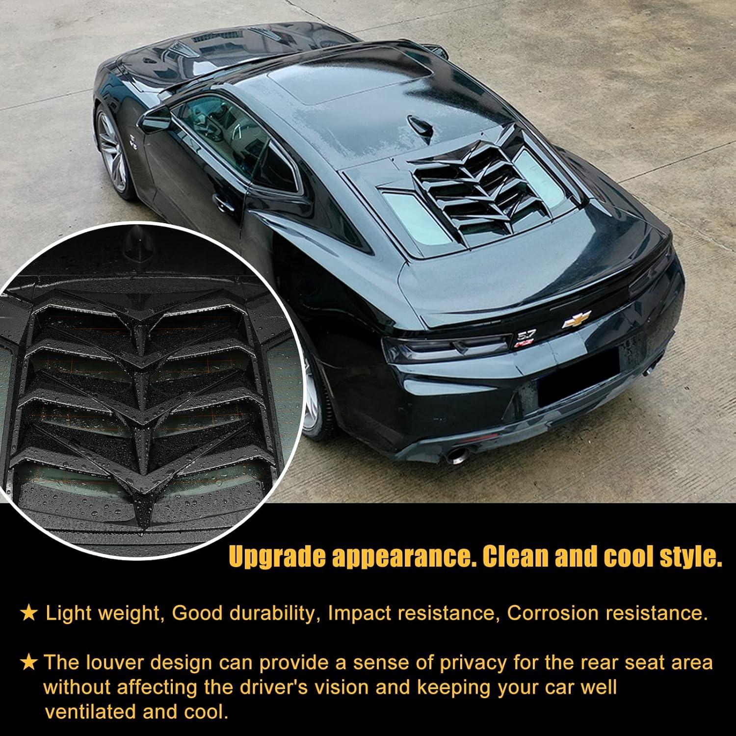 Persianas de Ventana Trasera LitMiRaCle para Chevy Camaro 2016-2022