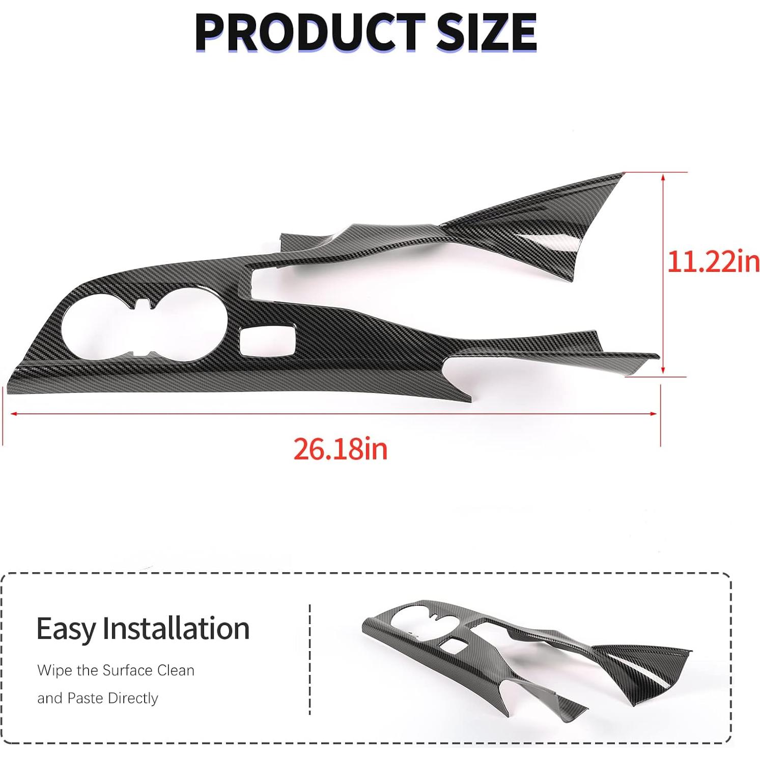 Cubierta Panel Cambio Marchas RT-TCZ Fibra Carbono Chevrolet Camaro 2016-2022