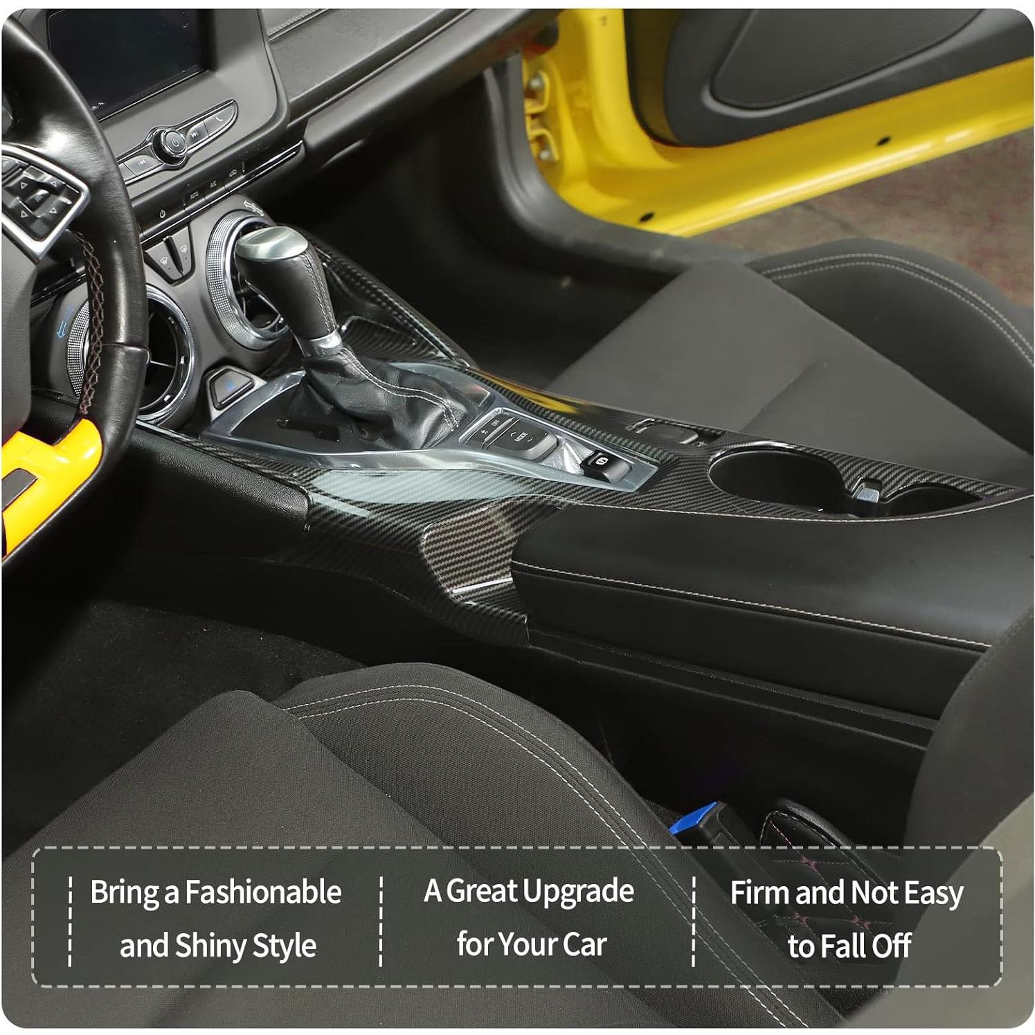 Cubierta Panel Cambio Marchas RT-TCZ Fibra Carbono Chevrolet Camaro 2016-2022