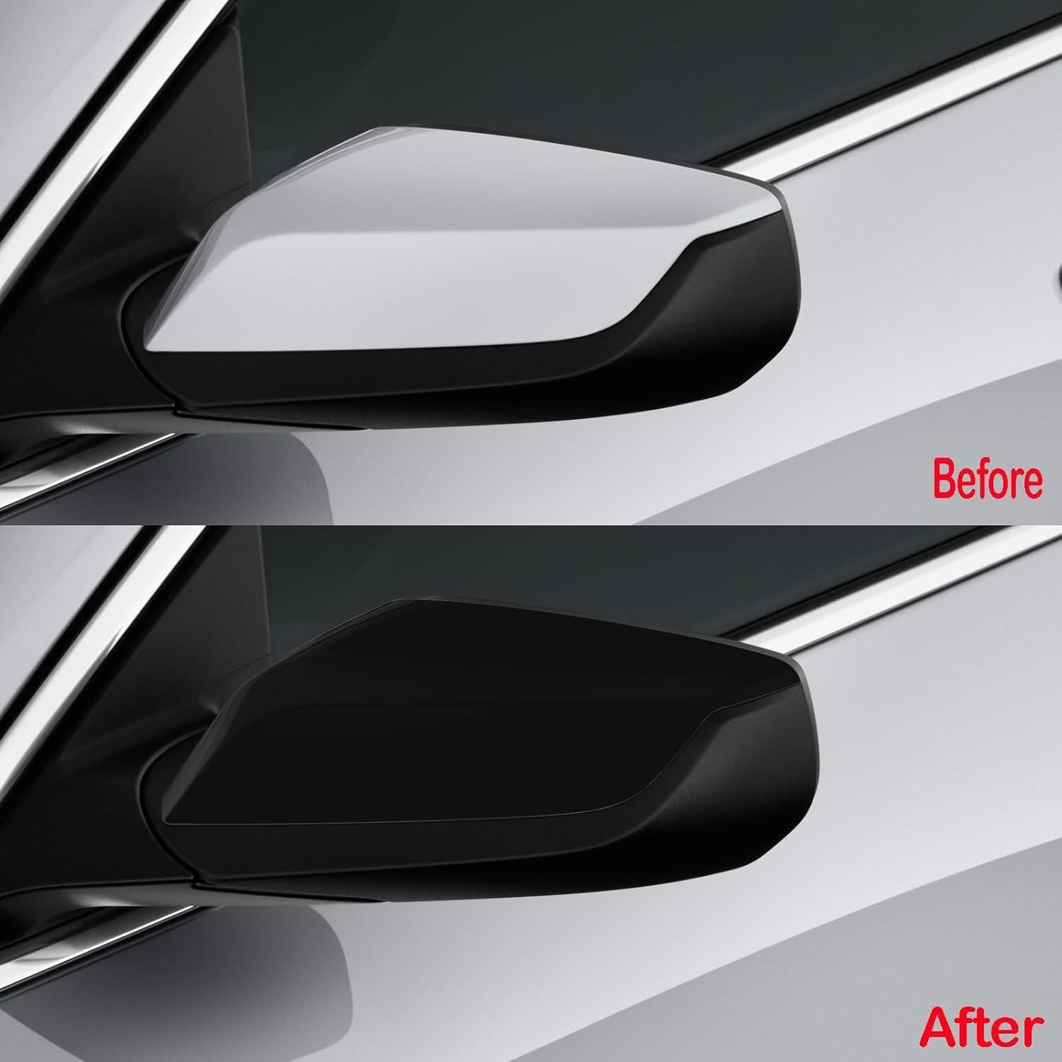 Tapa de Espejo Lateral KYYET Negro Brillante para Chevrolet Malibu 2016-2023