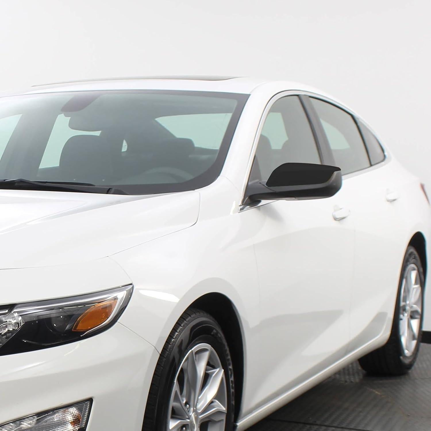 Tapa de Espejo Lateral KYYET Negro Brillante para Chevrolet Malibu 2016-2023