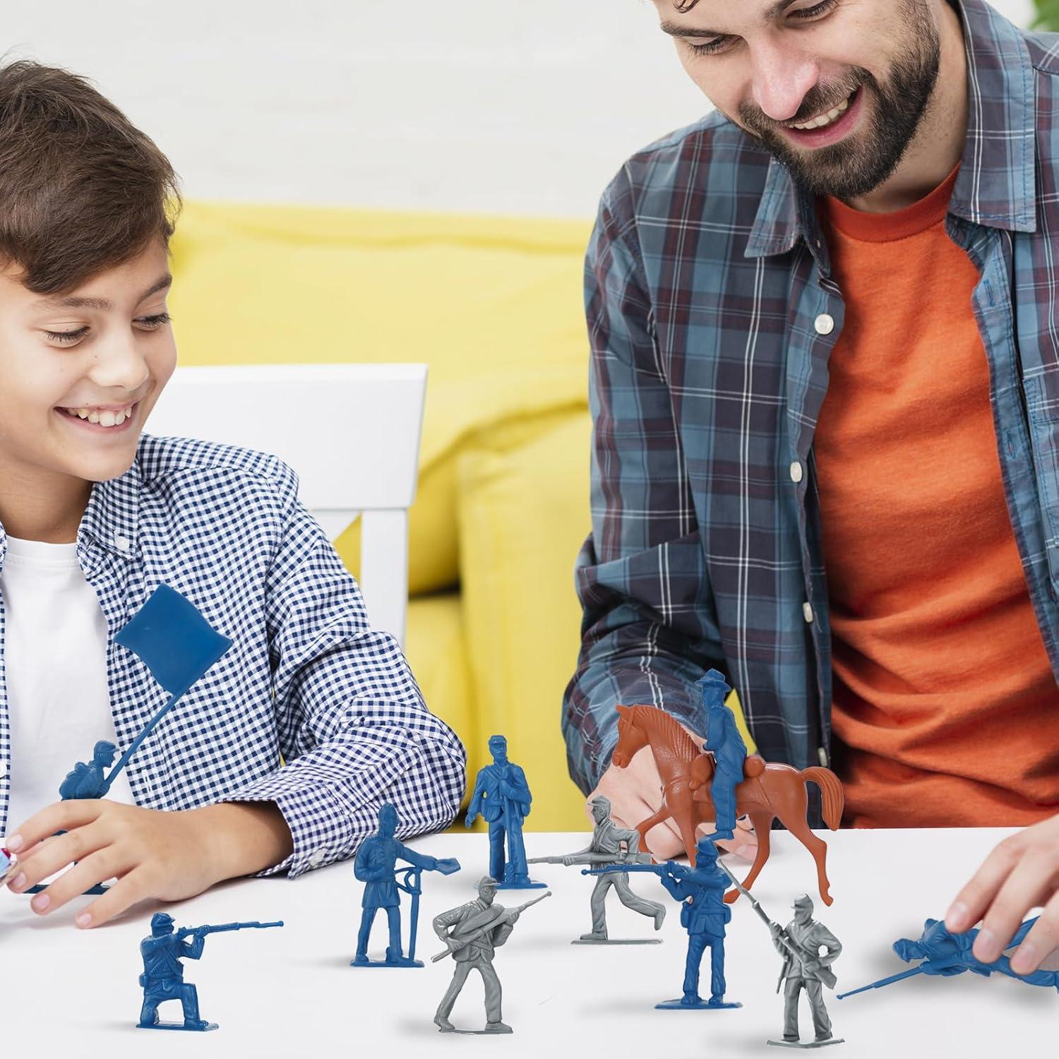 Conjunto de Soldados Guerra Civil HAPTIME 42 pcs Plástico