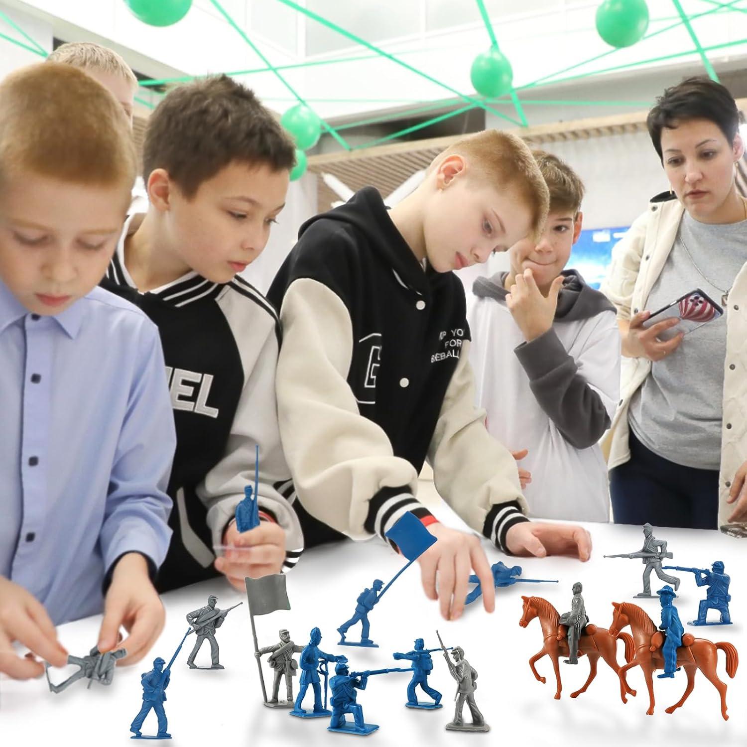 Conjunto de Soldados Guerra Civil HAPTIME 42 pcs Plástico