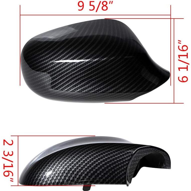 Cubiertas de Espejo Lateral BMW E90 E91 Astra Depot Fibra Carbono