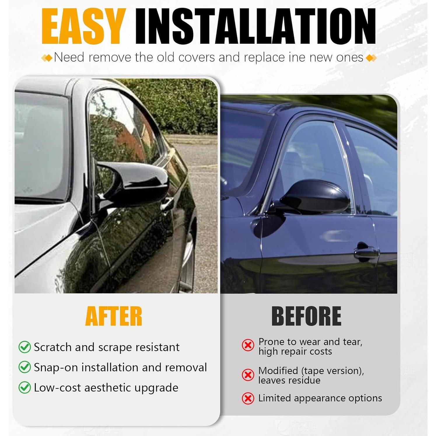 Cubiertas de Espejo Lateral YESENTECH para BMW E90 E91 E92 E93