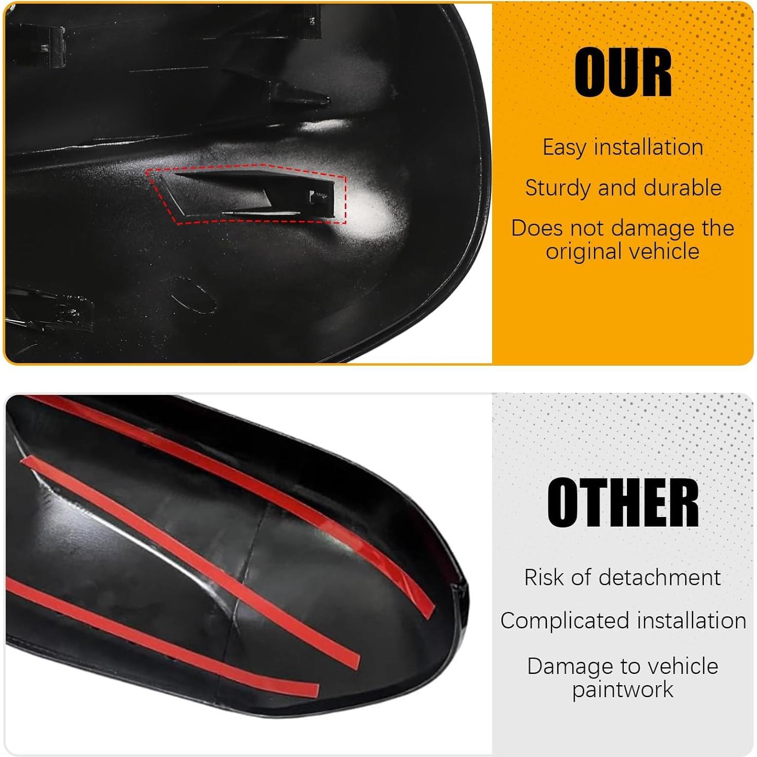 Cubiertas de Espejo Lateral YESENTECH para BMW E90 E91 E92 E93