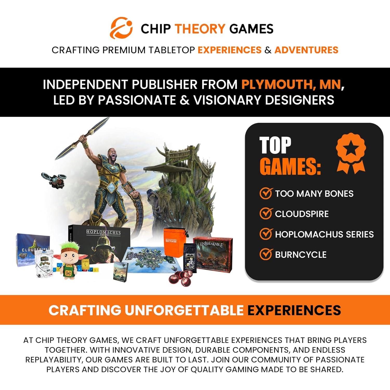 Demasiados Huesos Chip Theory 40 Olas Juego de Rol 1-4 Jugadores