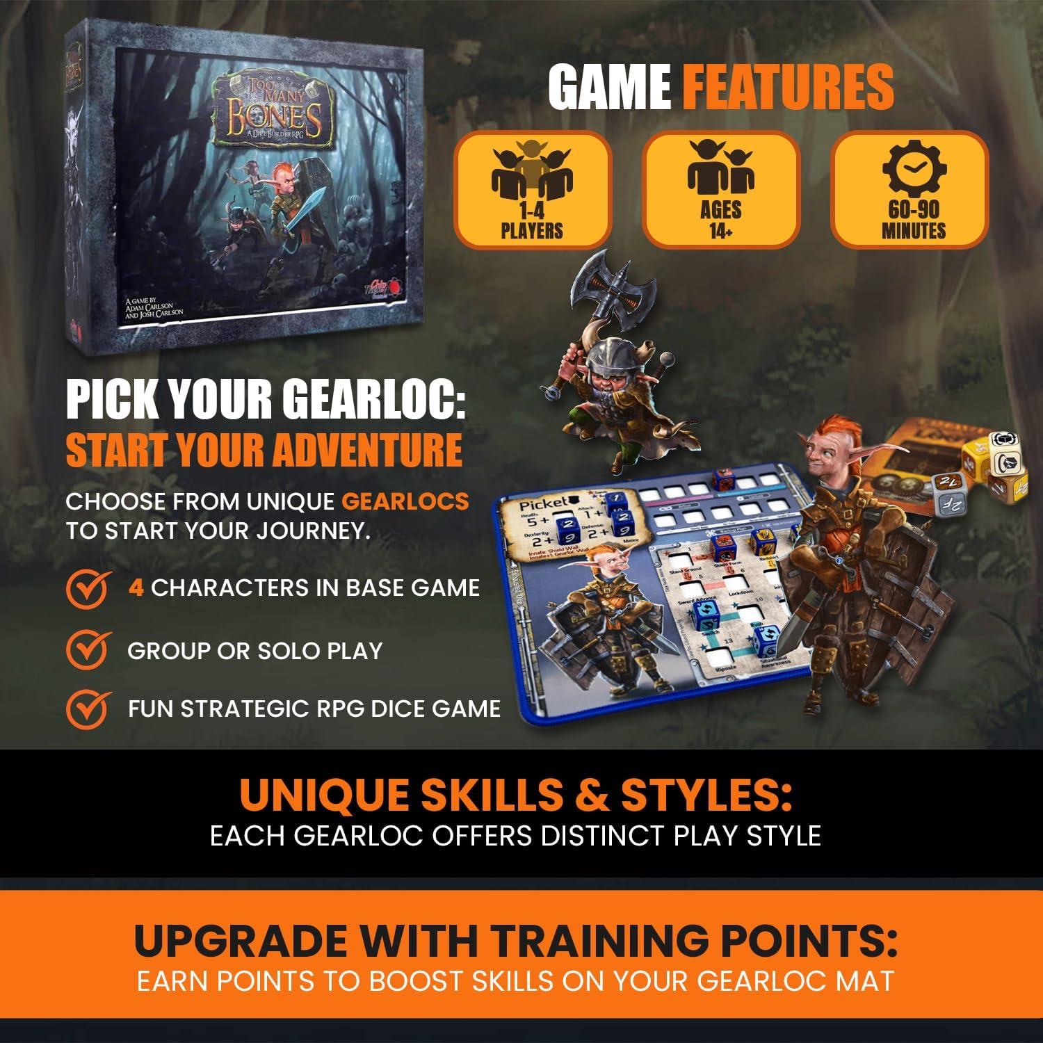 Juego de Rol Demasiados Huesos Chip Theory 1-4 Jugadores