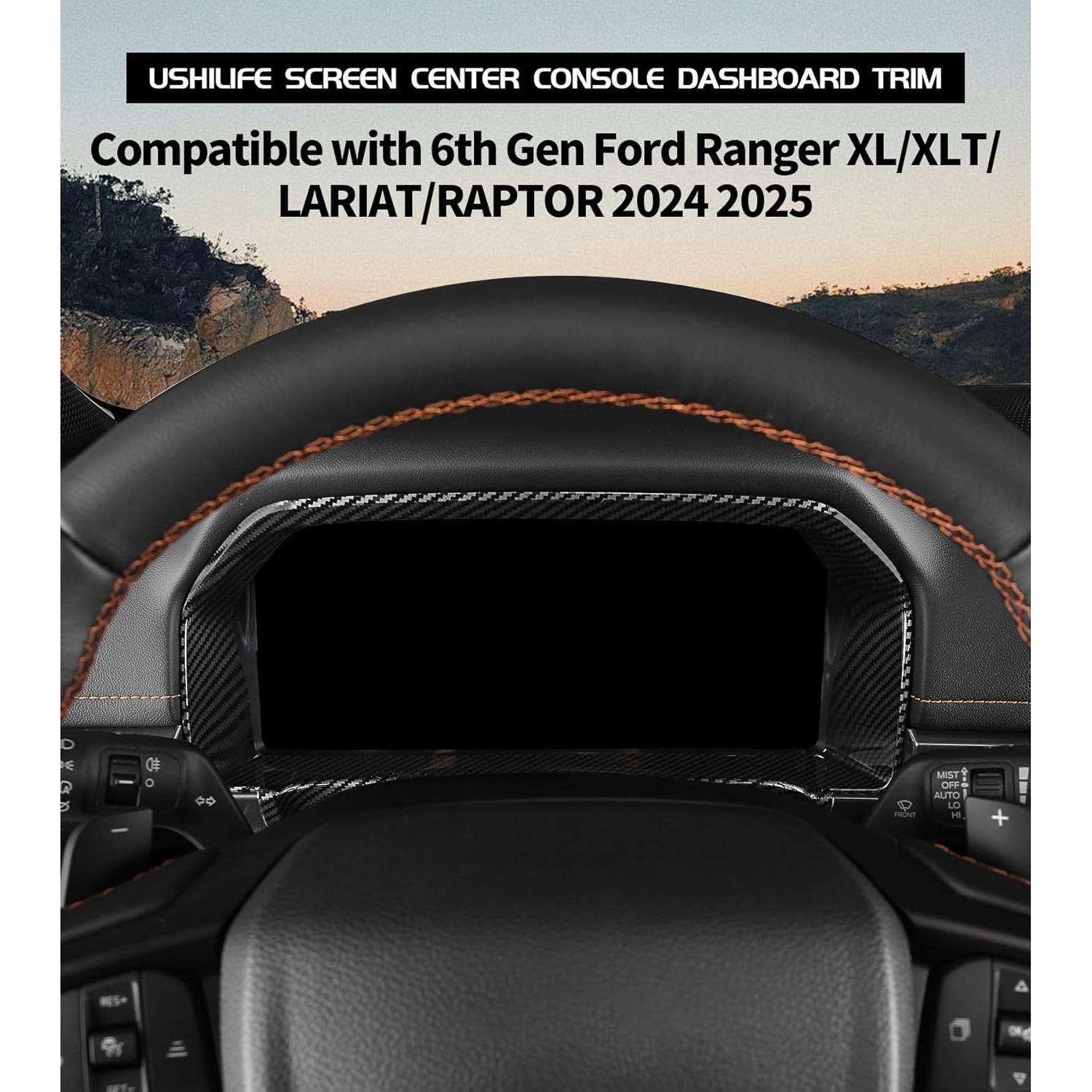 Recubrimiento Consola Central Ushilife para Ford Ranger 2024-2025