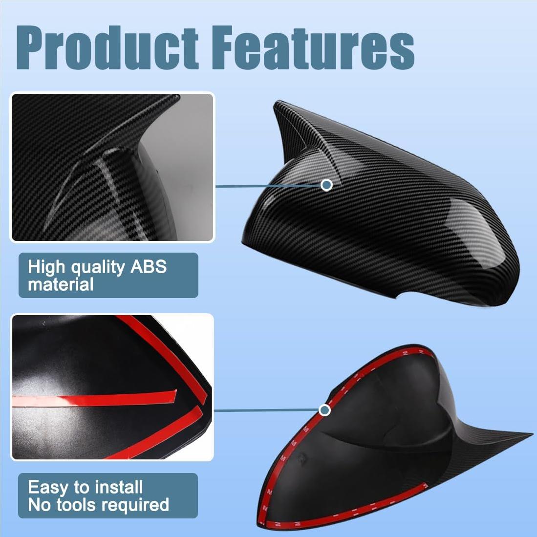 Cubierta Espejo Lateral XITER Fibra de Carbono para Ford Explorer 2020-2024