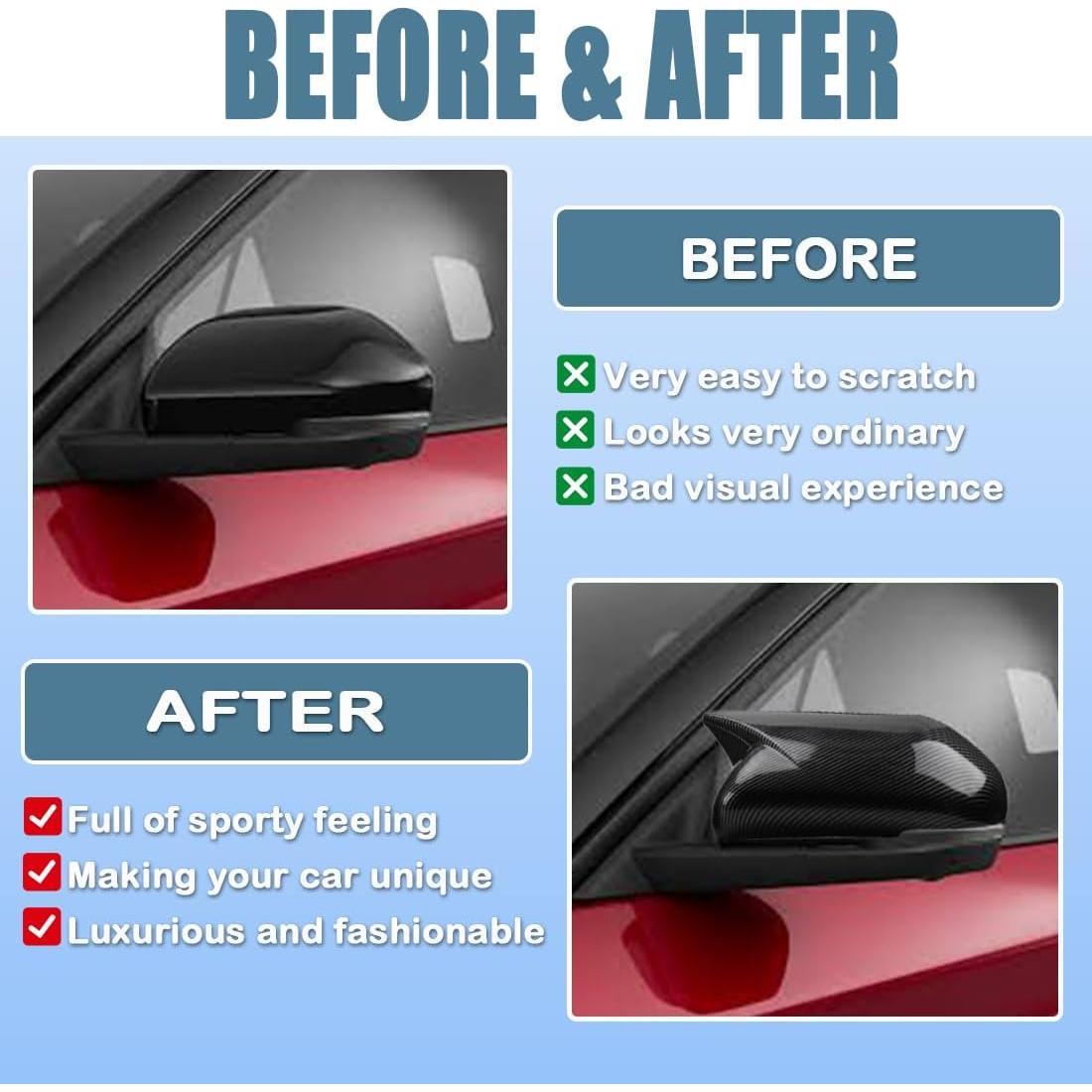 Cubierta Espejo Lateral XITER Fibra de Carbono para Ford Explorer 2020-2024