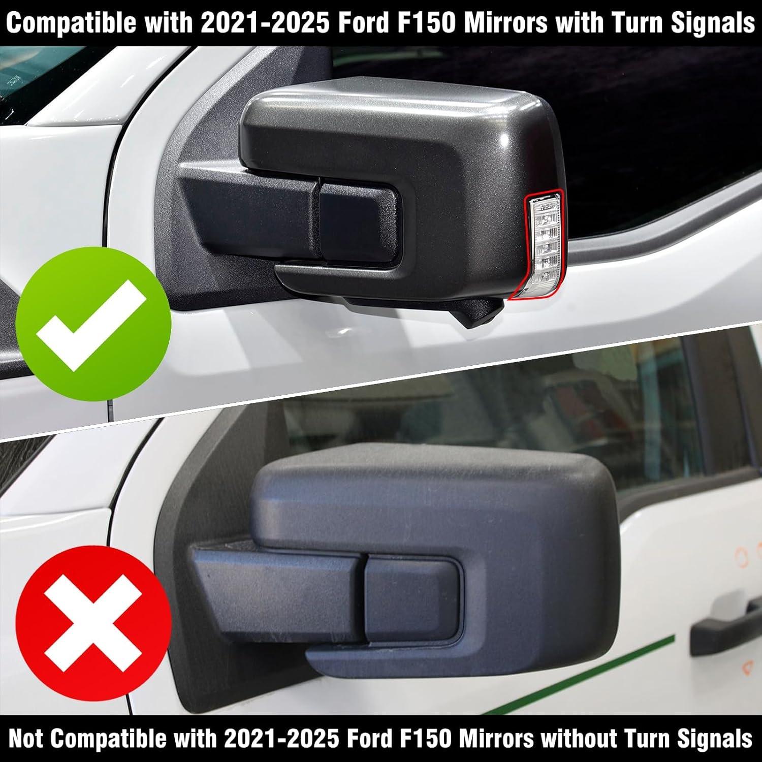 Cubierta Espejo Lateral Izquierdo Ford F150 2021-2025 Moonlinks