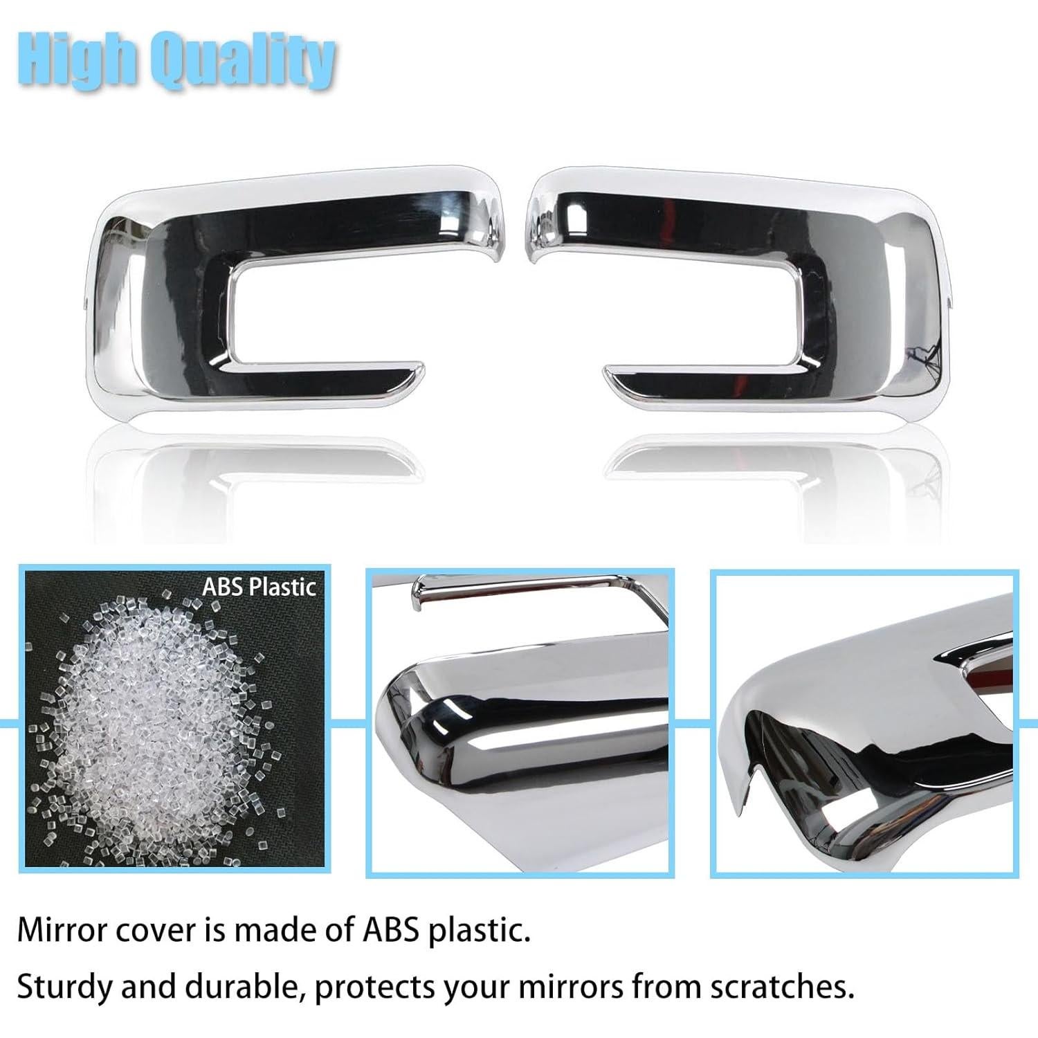 Cubiertas de Espejo Cromadas AUCERAMIC para Ford F150 2021-2025