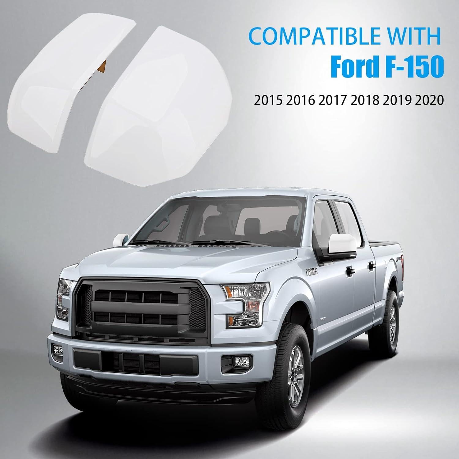 Tapa de Cubierta de Espejo Blanco Oxford Tutor Auto para Ford F150 2015-2020