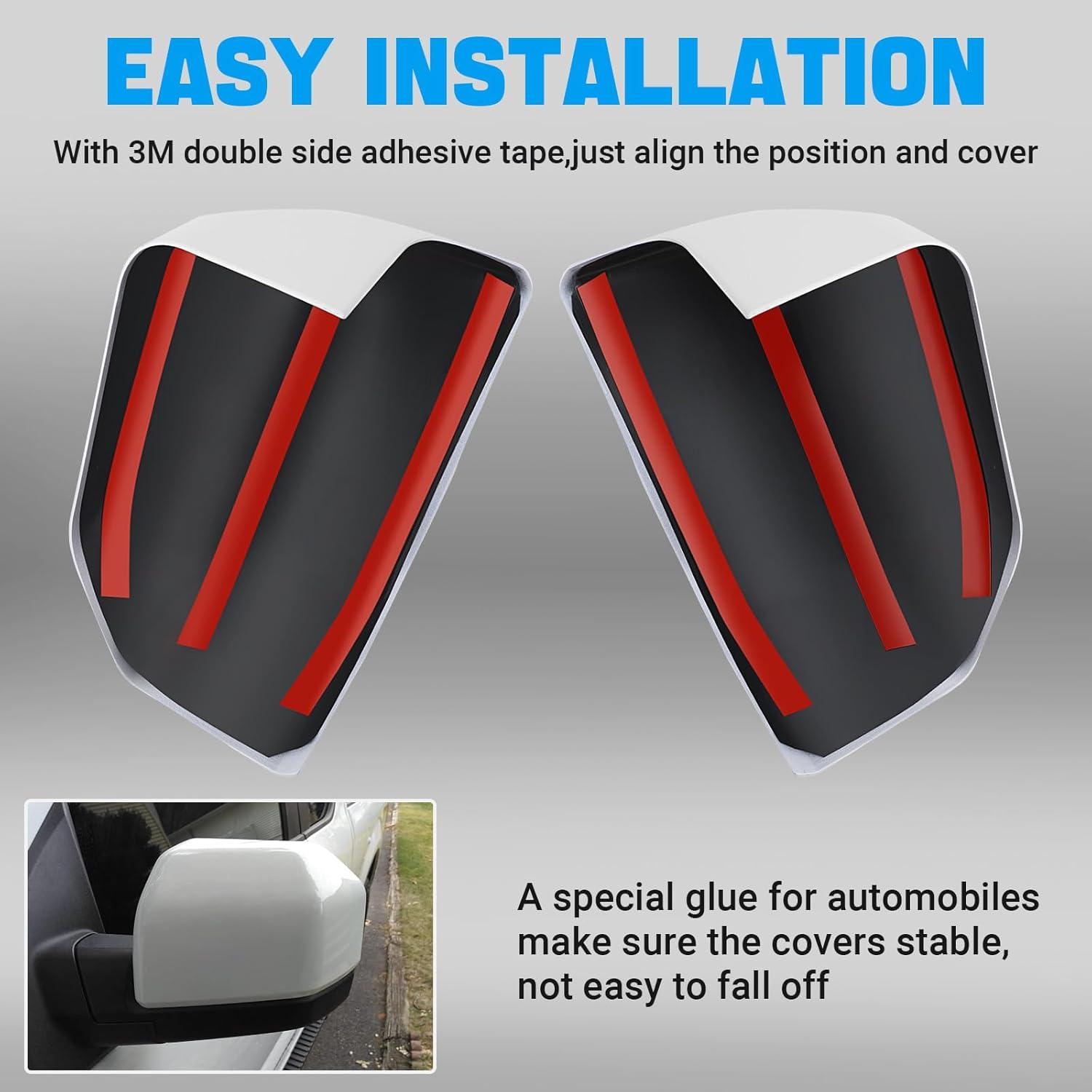 Tapa de Cubierta de Espejo Blanco Oxford Tutor Auto para Ford F150 2015-2020