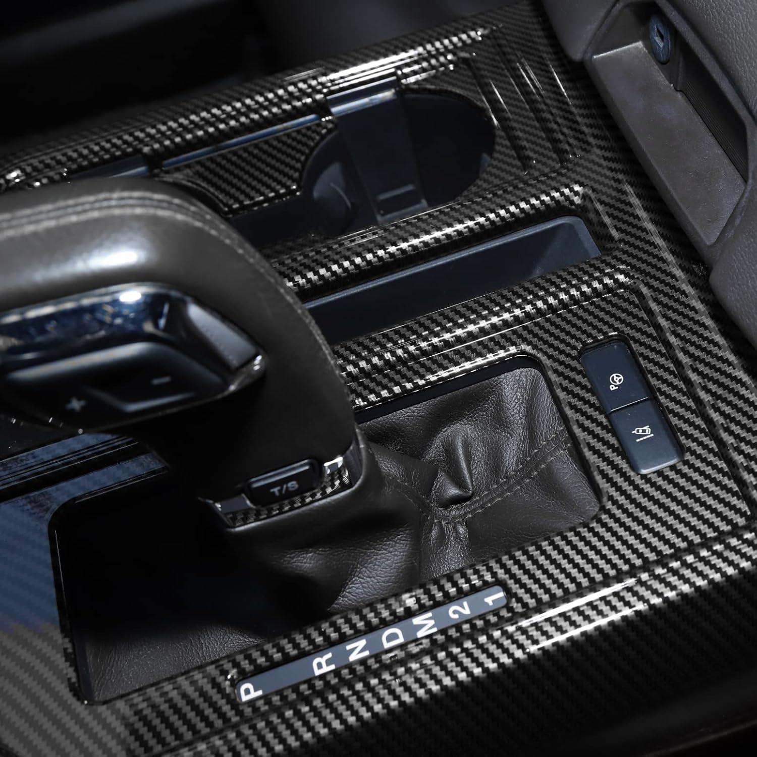 Cubierta Panel Cambio Voodonala Fibra Carbono Ford F150 2015-2020