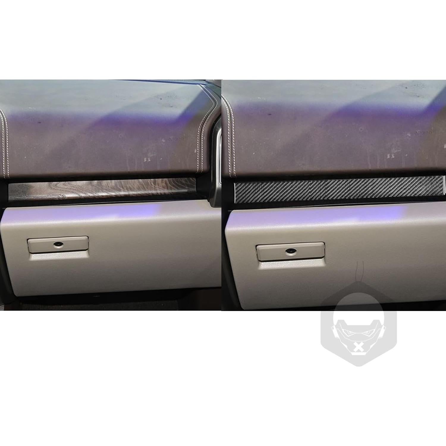 Tira Decorativa Fibra de Carbono HJGHR para Ford F150 2015-2020