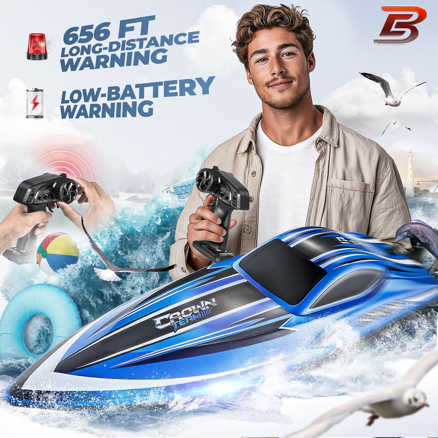 Barco RC BEZGAR HJ818 40.7 cm 35 KPH Impermeable para Lagos