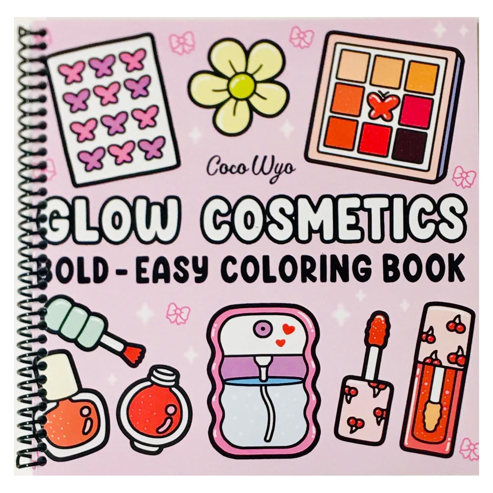 Libro para Colorear Glow Cosmetics 52 Páginas Espiralado