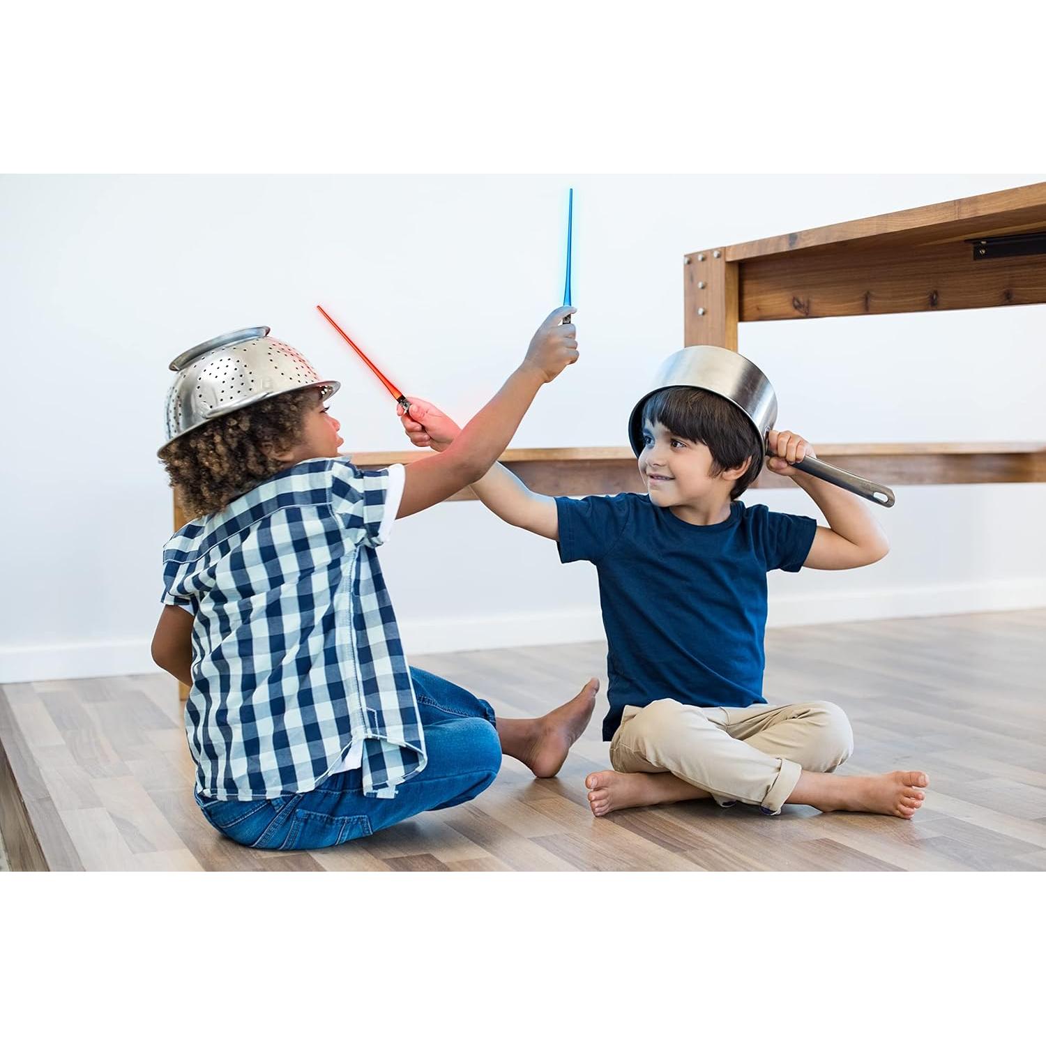 Palillos de Luz LED Saber Chops 4 PARES Colores Brillantes