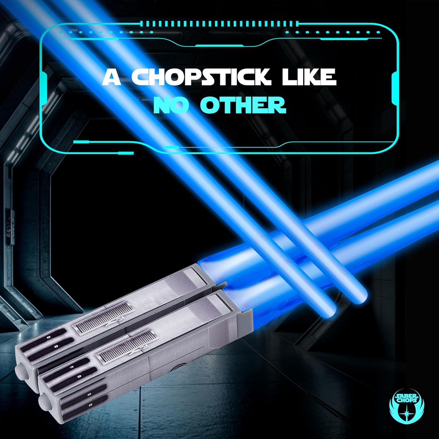 Palillos LED Star Wars Sable de Luz 4 Pares Reutilizables