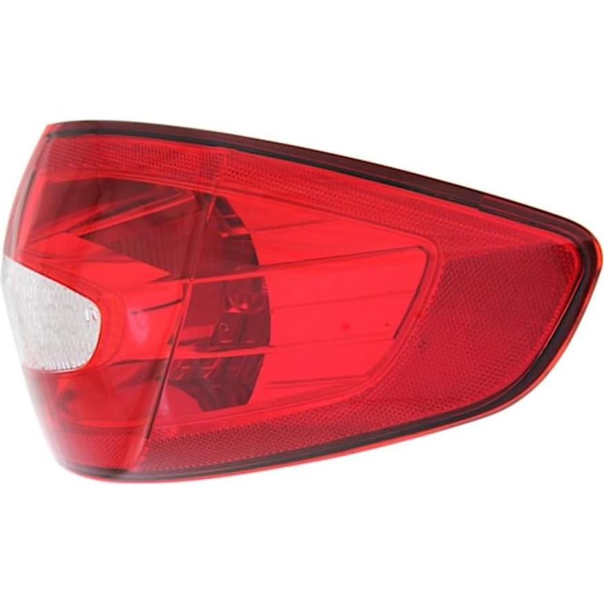 Luces Traseras KarParts360 Ford Fiesta 2011-2013 Par Rojo Claro