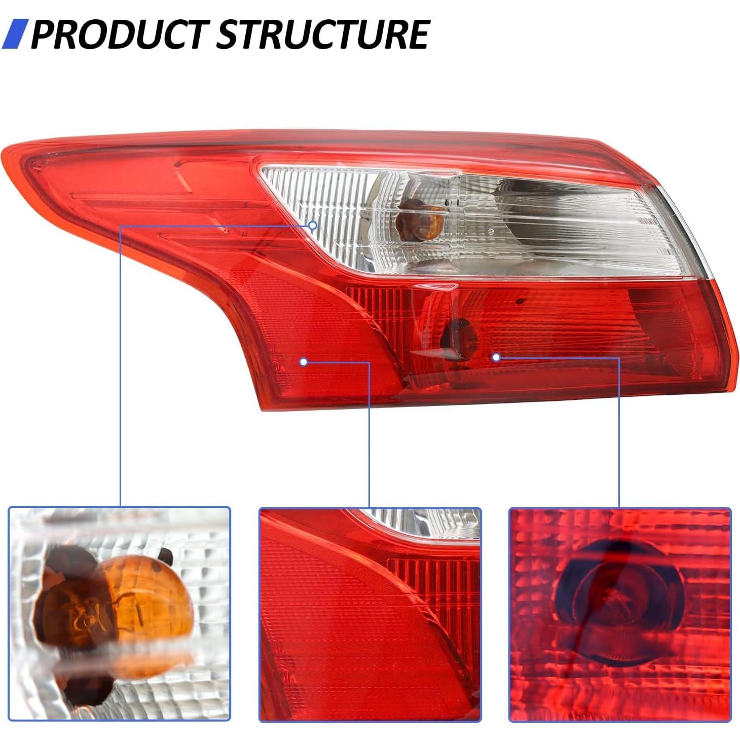 Luz Trasera Izquierda LEAVAN para Ford Focus 2012-2014