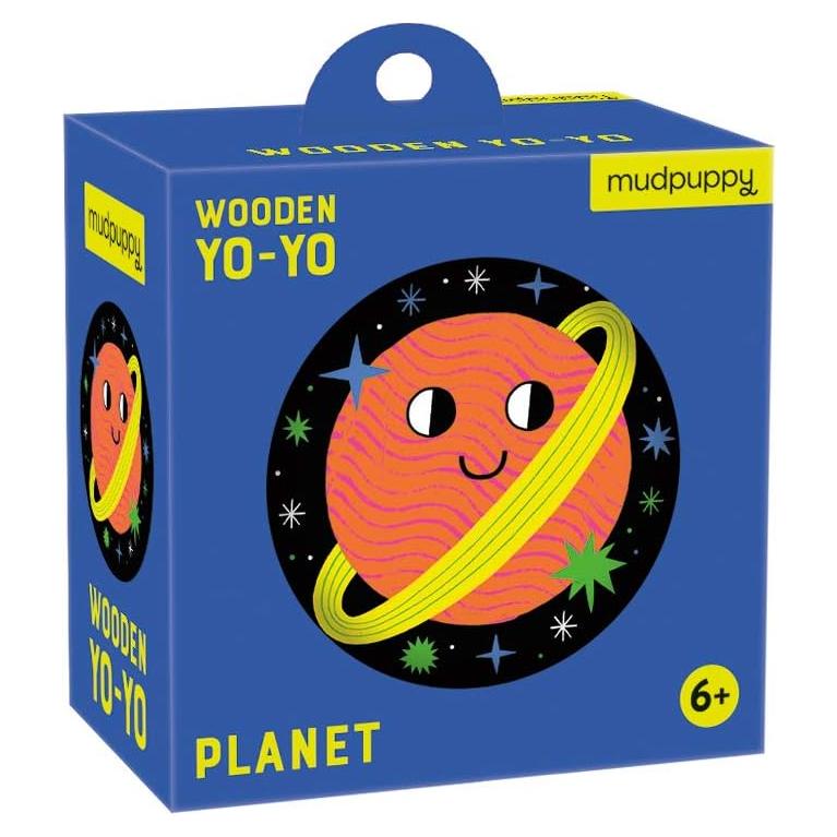 Yo-Yo de Madera Mudpuppy Planeta para Niños a Partir de 6 Años