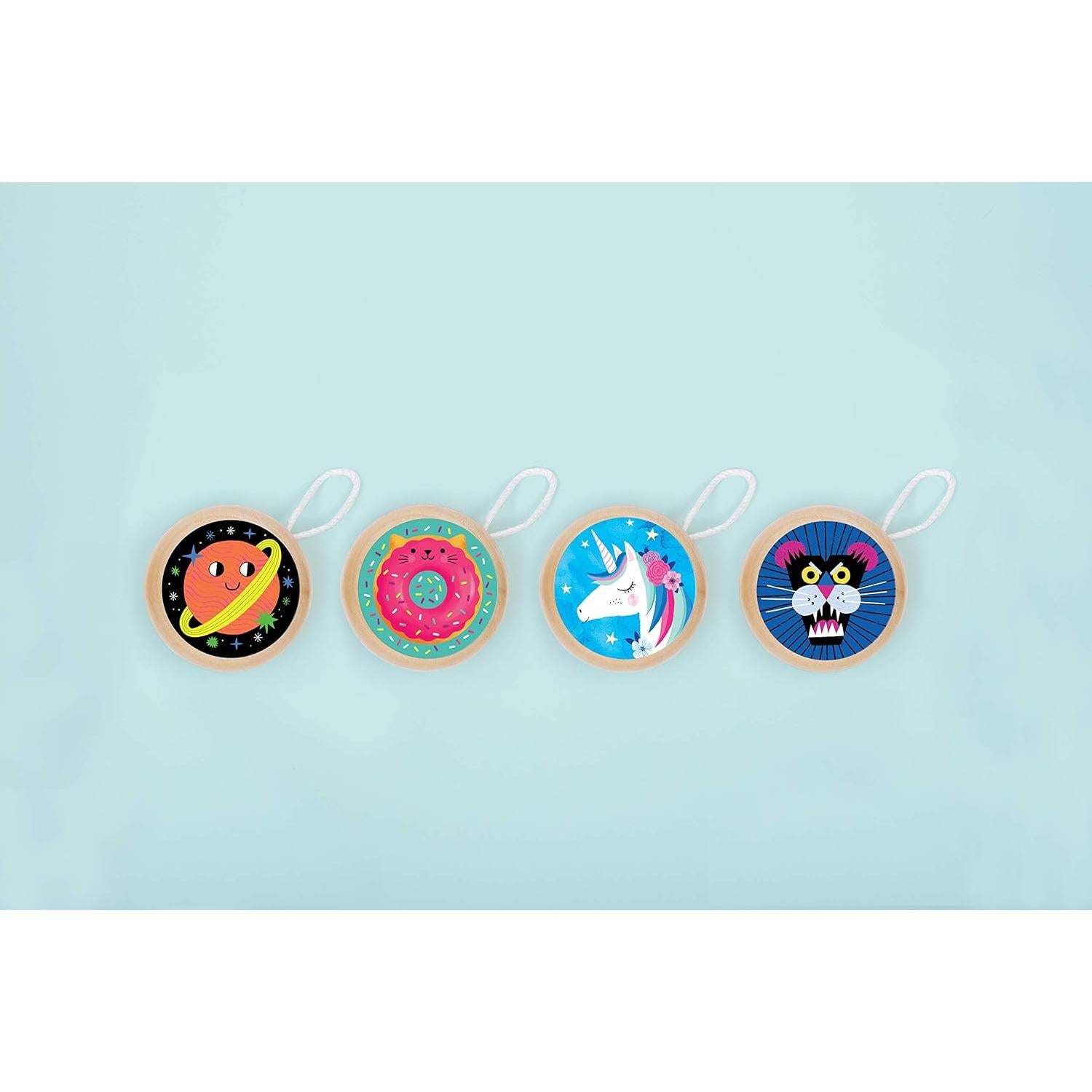 Yo-Yo de Madera Mudpuppy Planeta para Niños a Partir de 6 Años