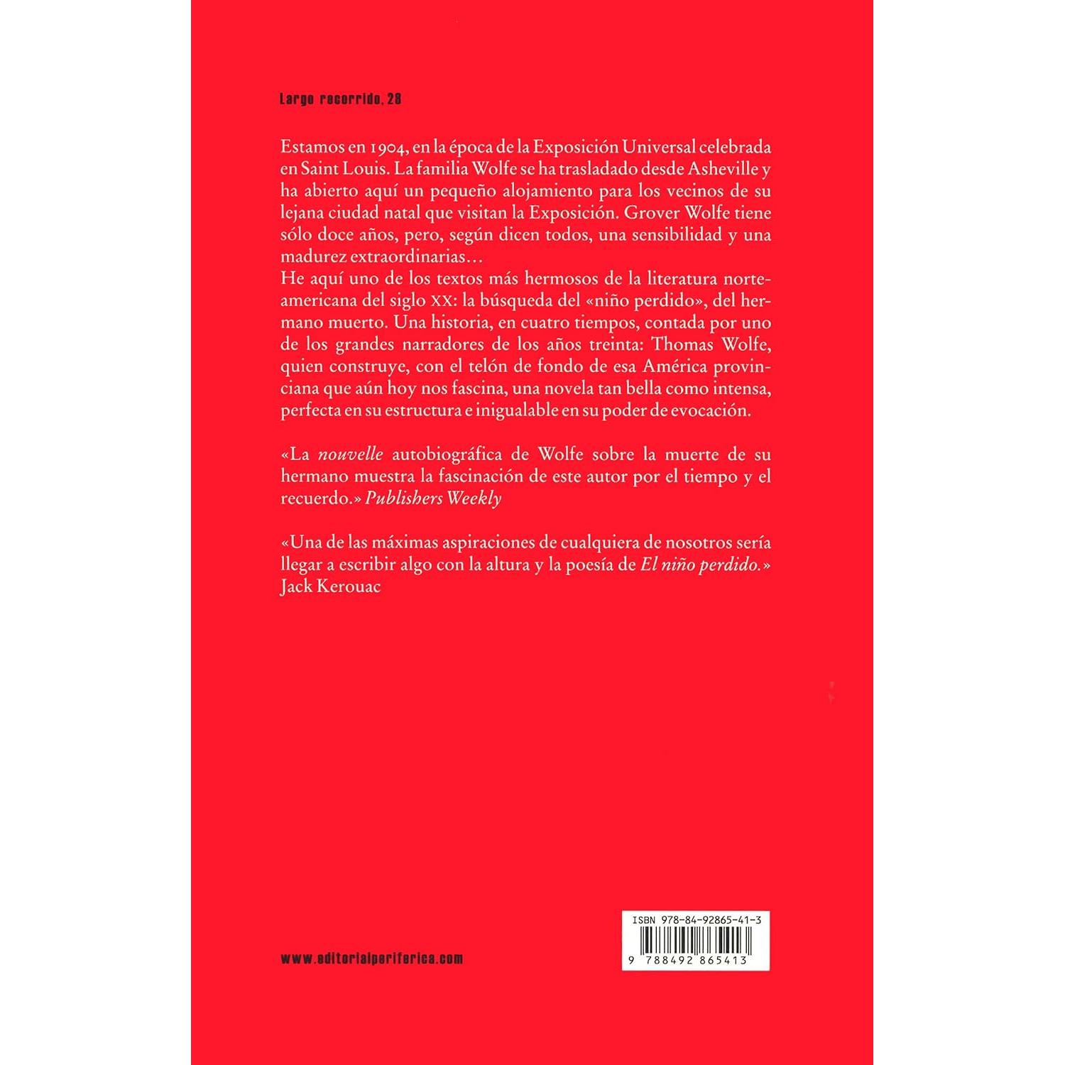 El niño perdido (Largo recorrido) (Spanish Edition)