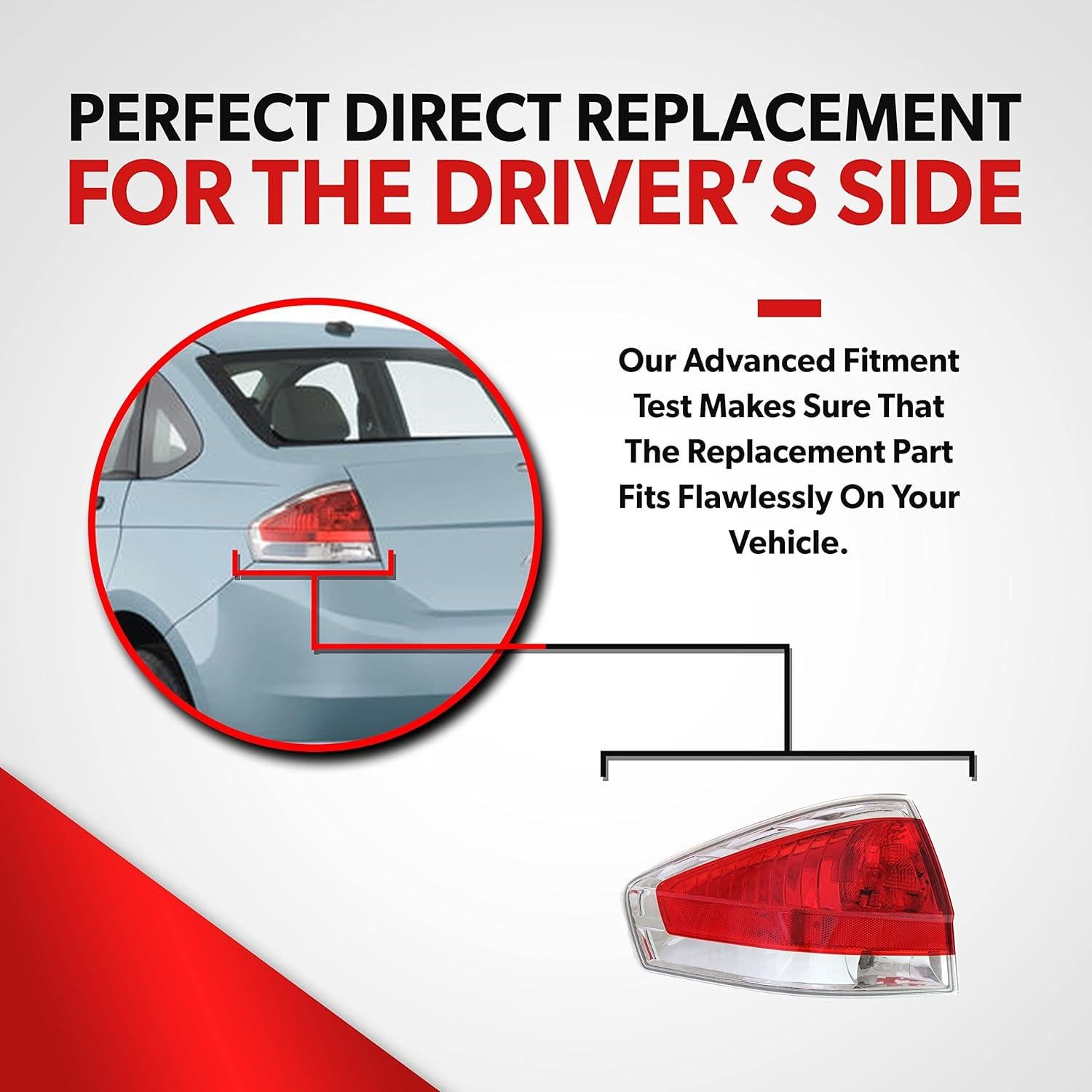 Conjunto Luz Trasera Ford Focus 2009-2011 Izquierda UPParts