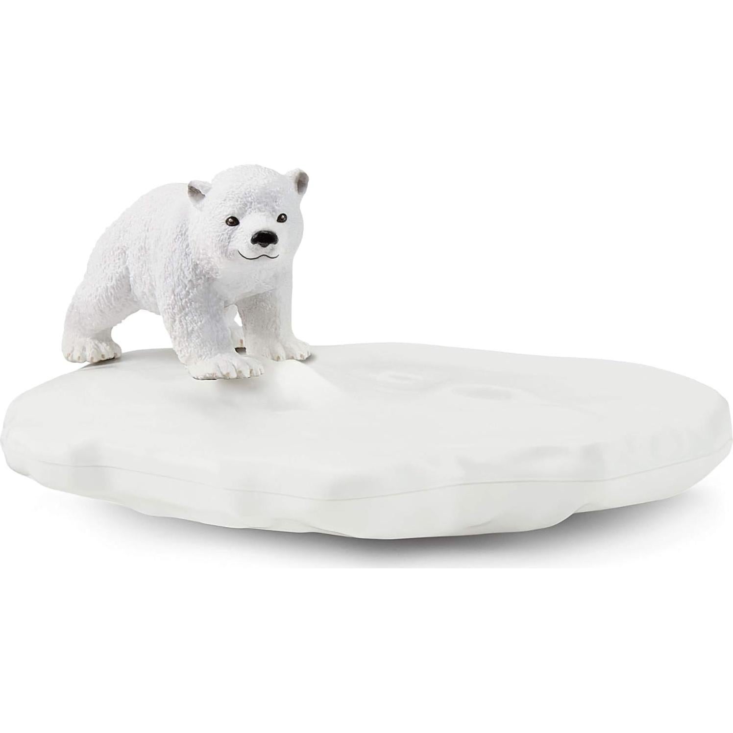 Schleich Wild Life 4pc. Polar Playground with Polar Bear Cub and Narwhal Figurines - Highly Detailed Polar Playset, Durable for Education and Fun Play, Perfect for Boys and Girls, Ages 3+